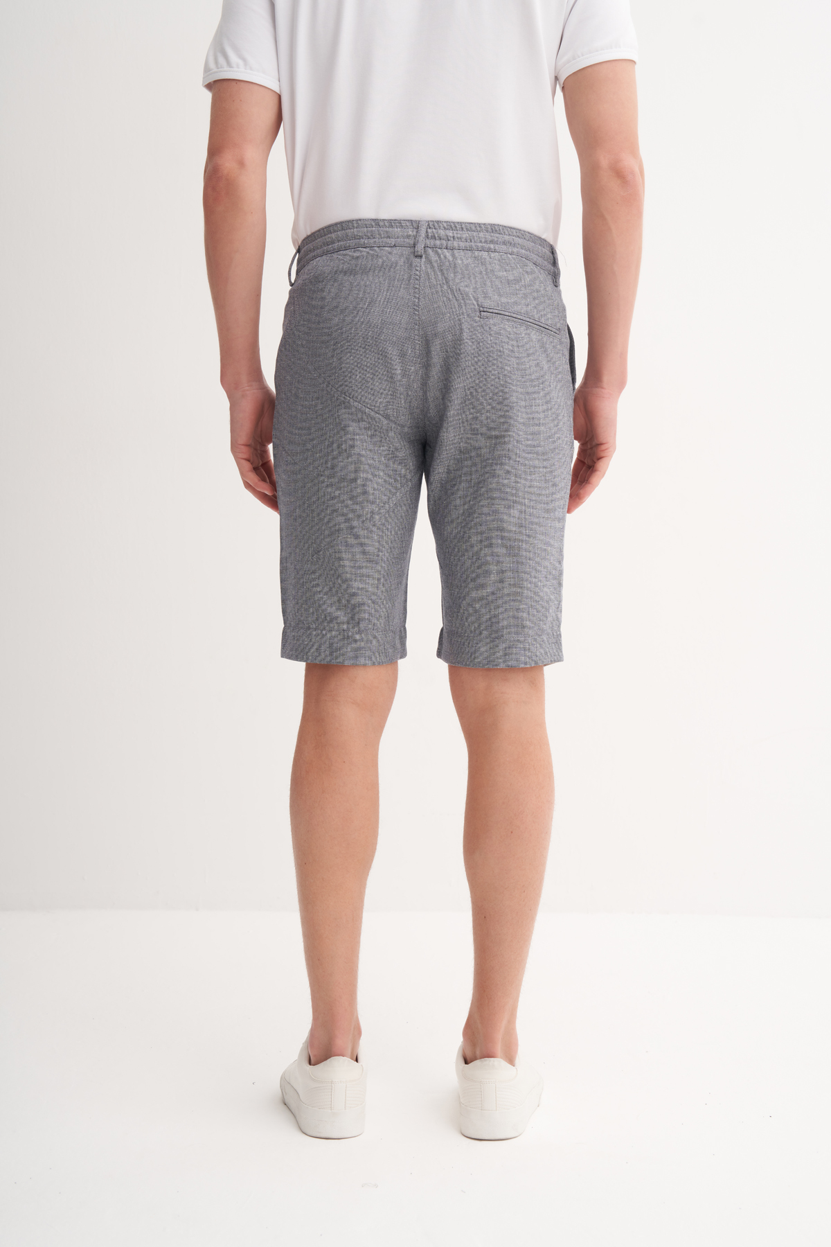 Regular Fit Düz Paça Bermuda Şort