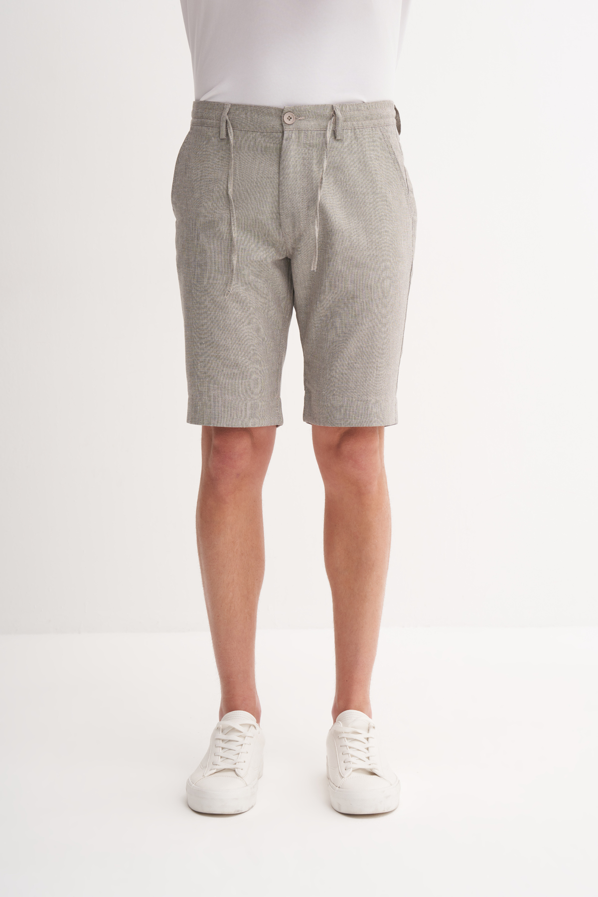 Regular Fit Düz Paça Bermuda Şort