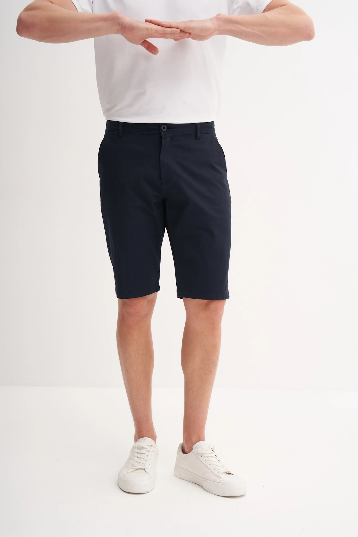 Regular Fit Gabardin Bermuda Şort 6001