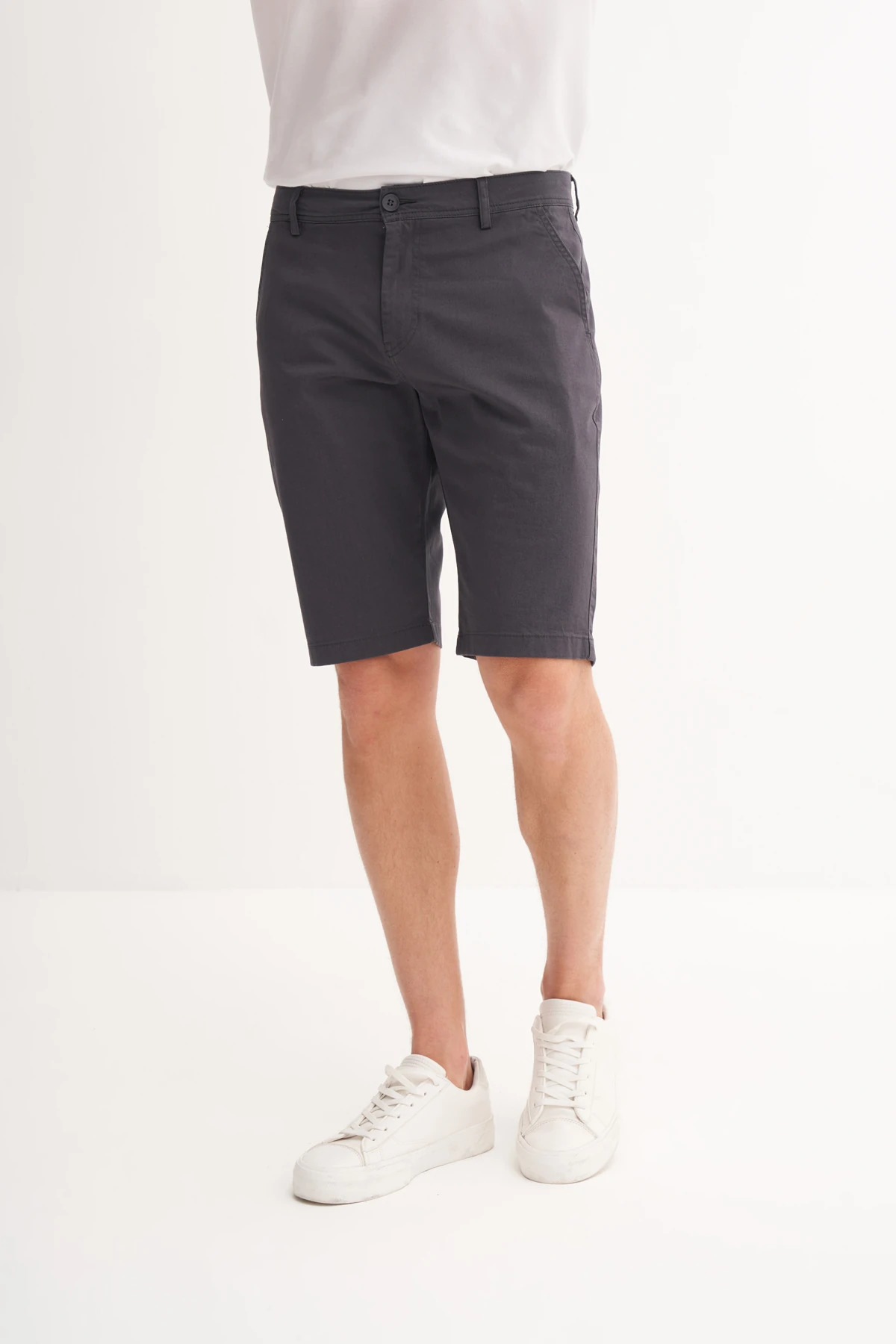 Regular Fit Gabardin Bermuda Şort 6001