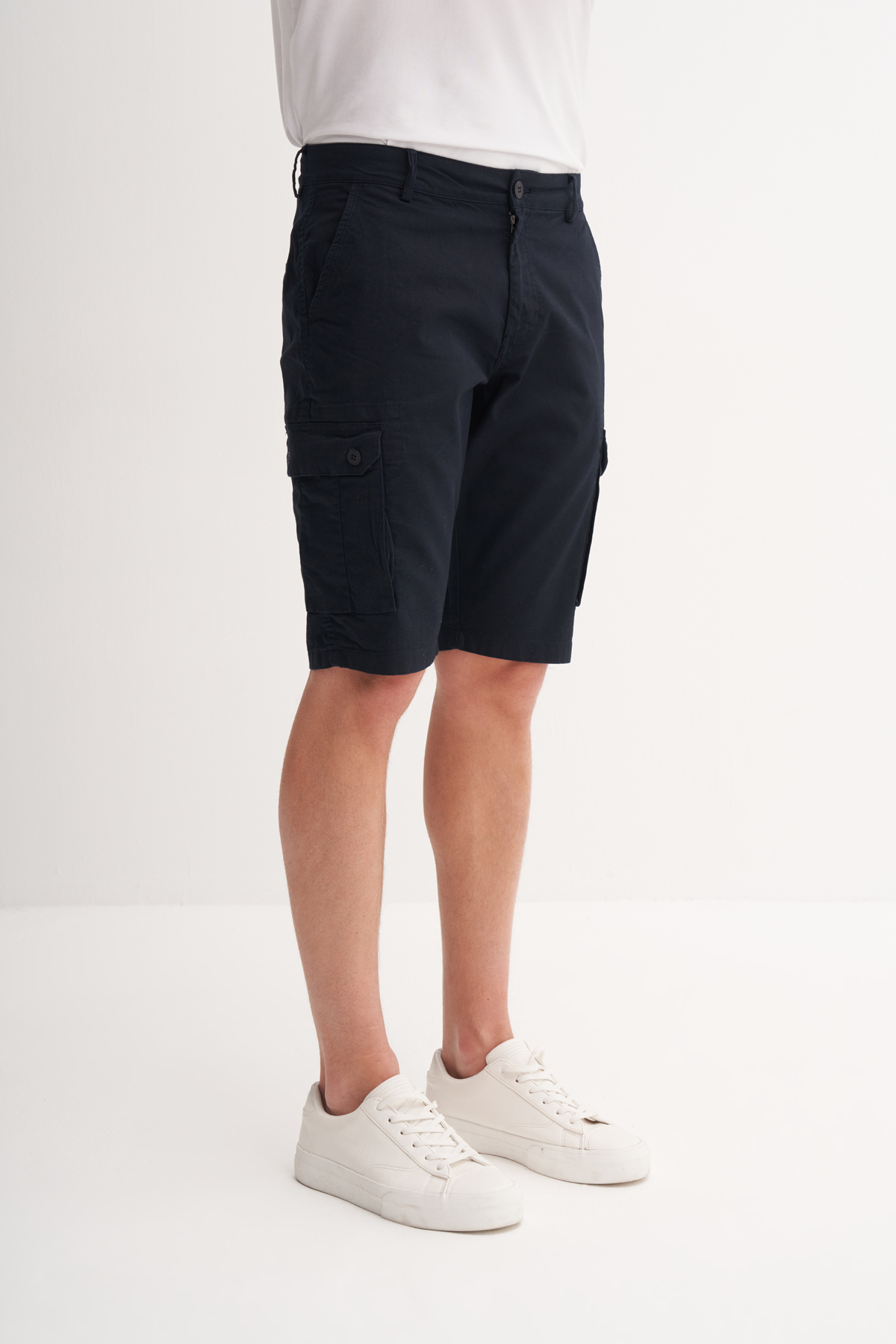 Regular Fit Kargo Bermuda Şort