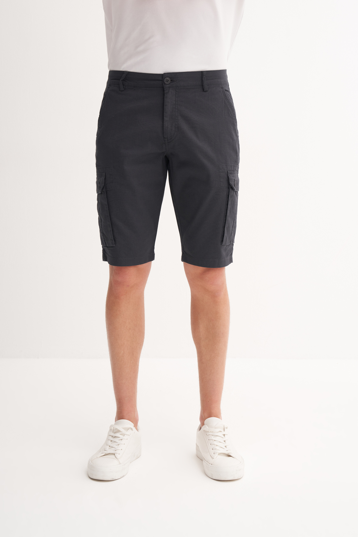 Regular Fit Kargo Bermuda Şort