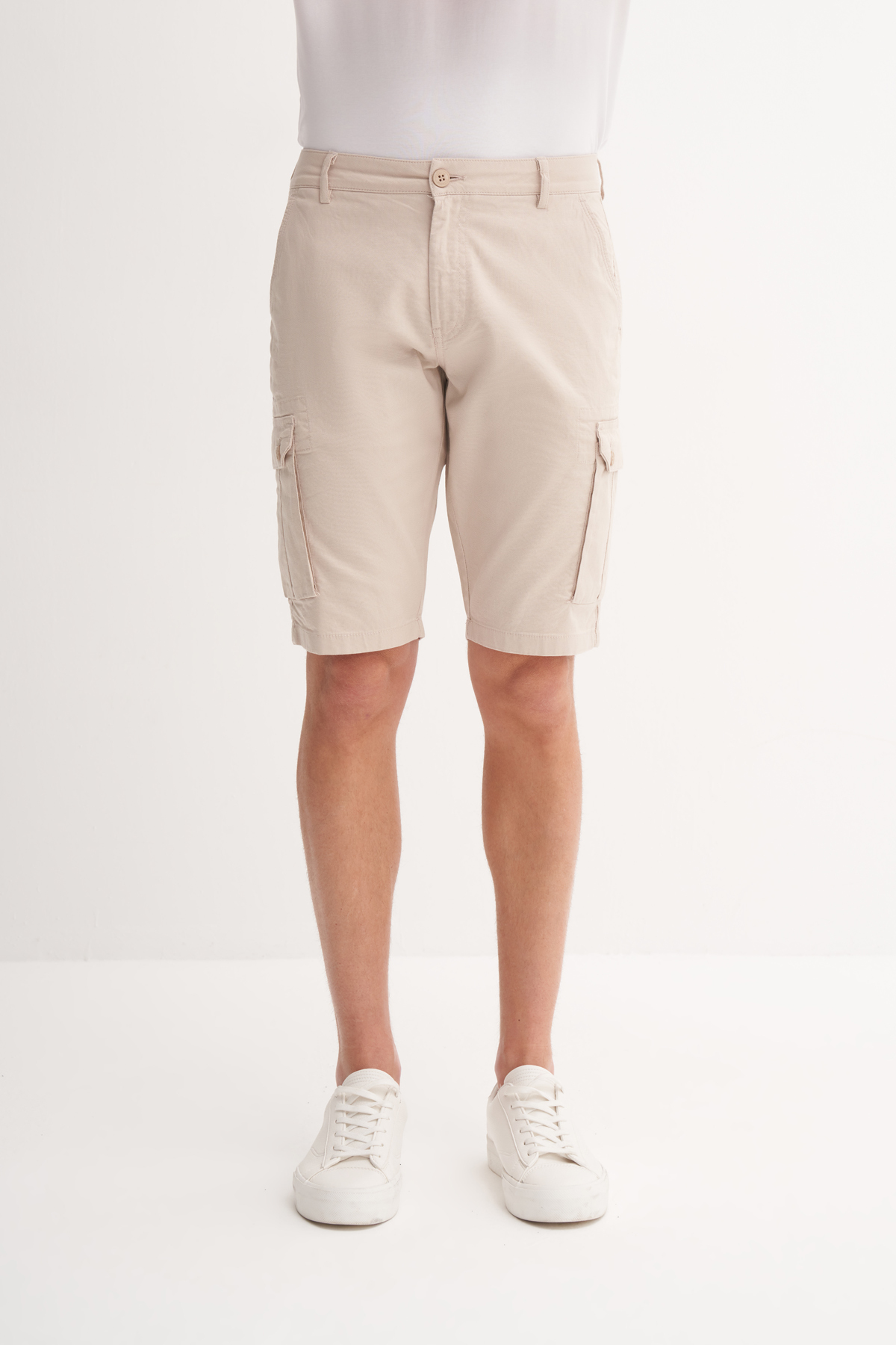 Regular Fit Kargo Bermuda Şort