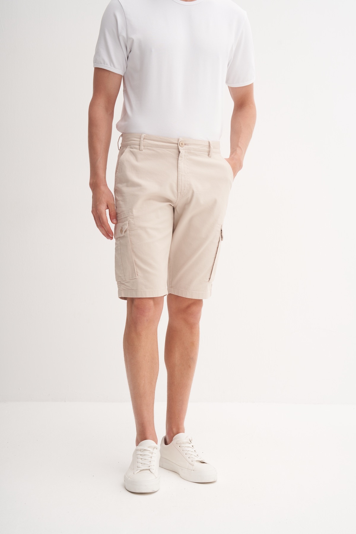 Regular Fit Kargo Bermuda Şort