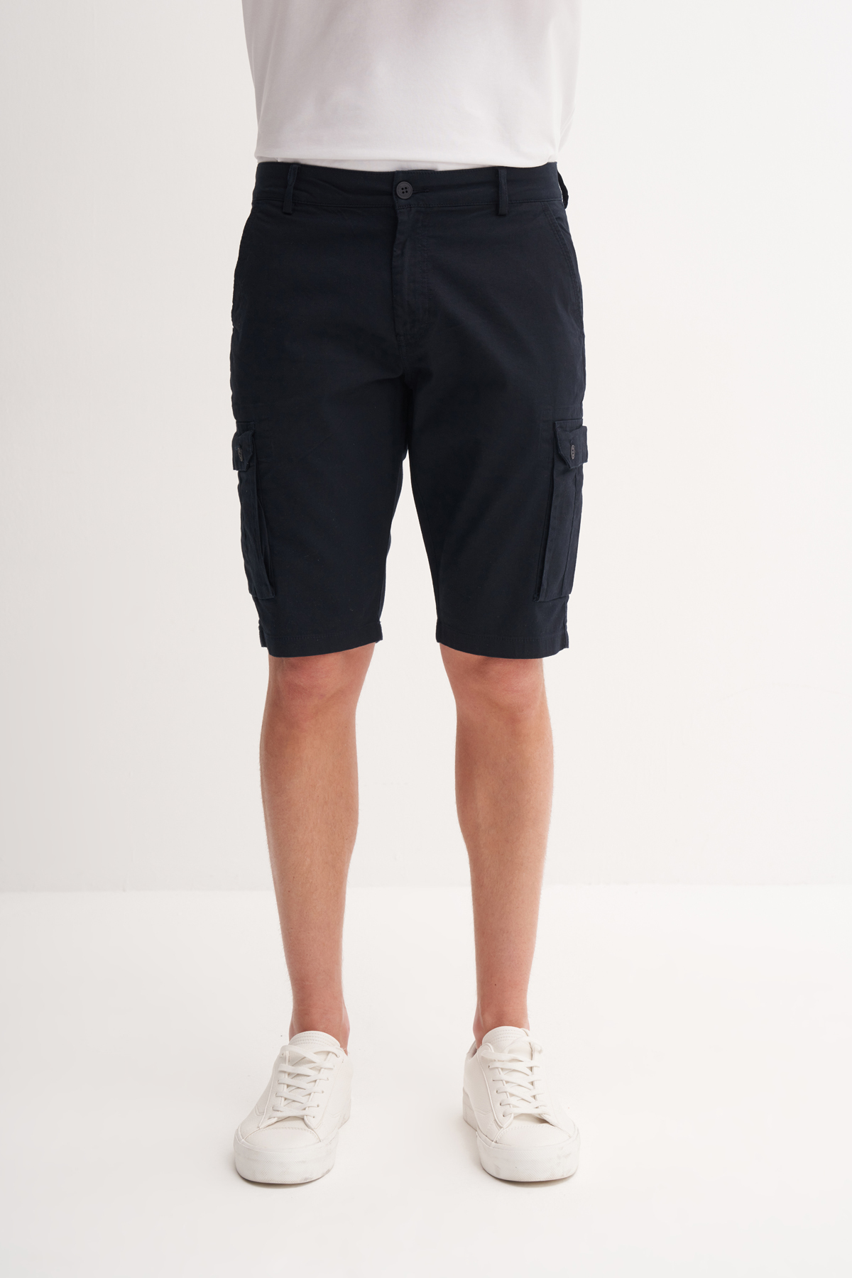 Regular Fit Kargo Bermuda Şort