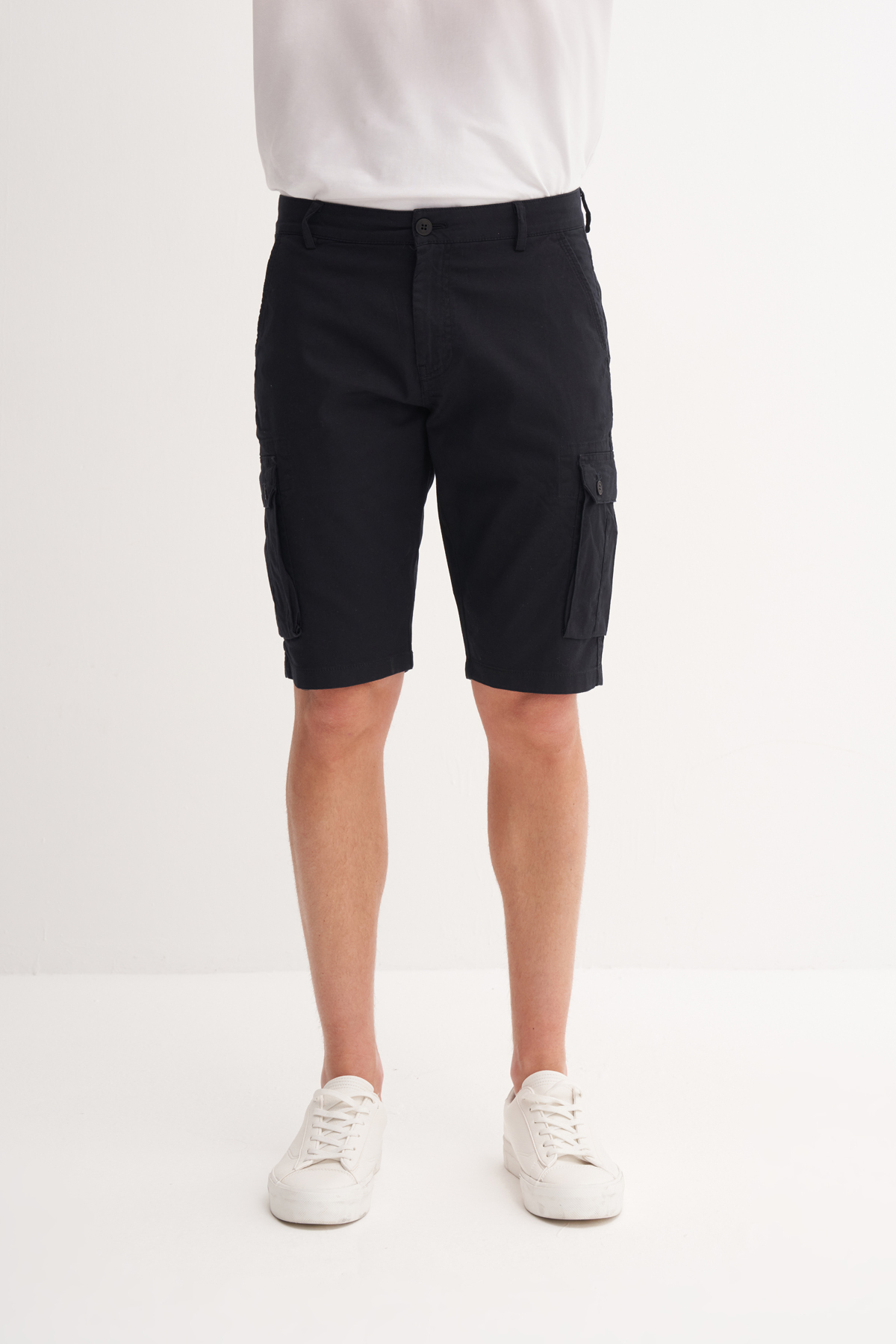 Regular Fit Kargo Bermuda Şort