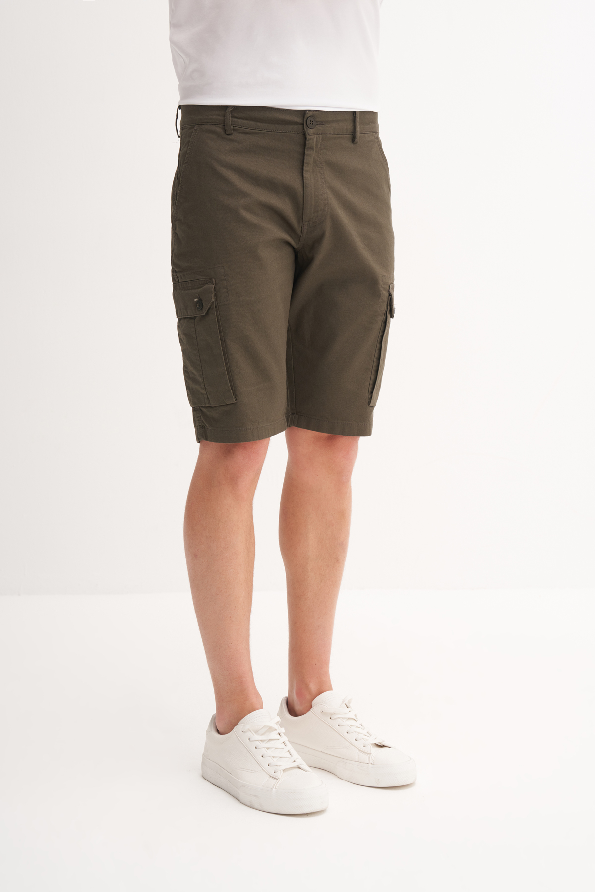 Regular Fit Kargo Bermuda Şort
