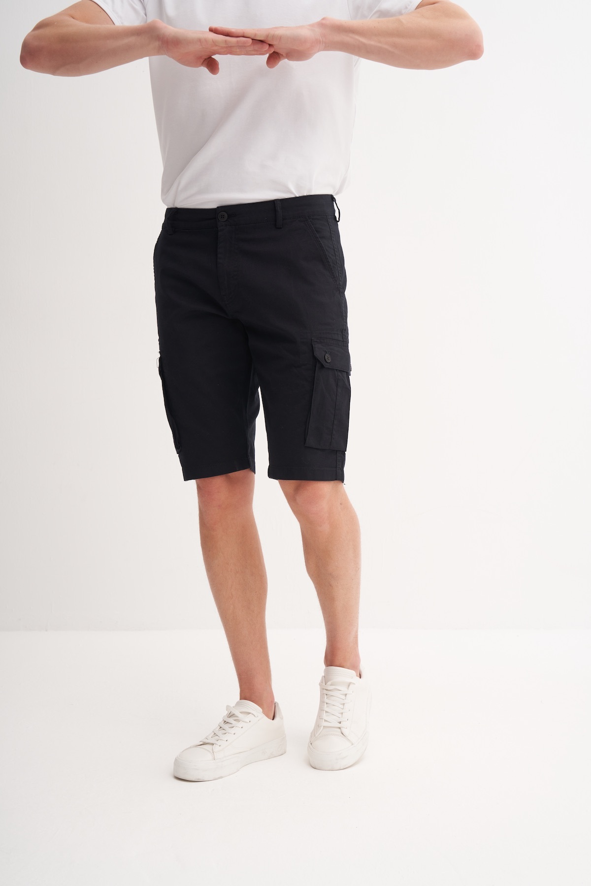 Regular Fit Kargo Bermuda Şort