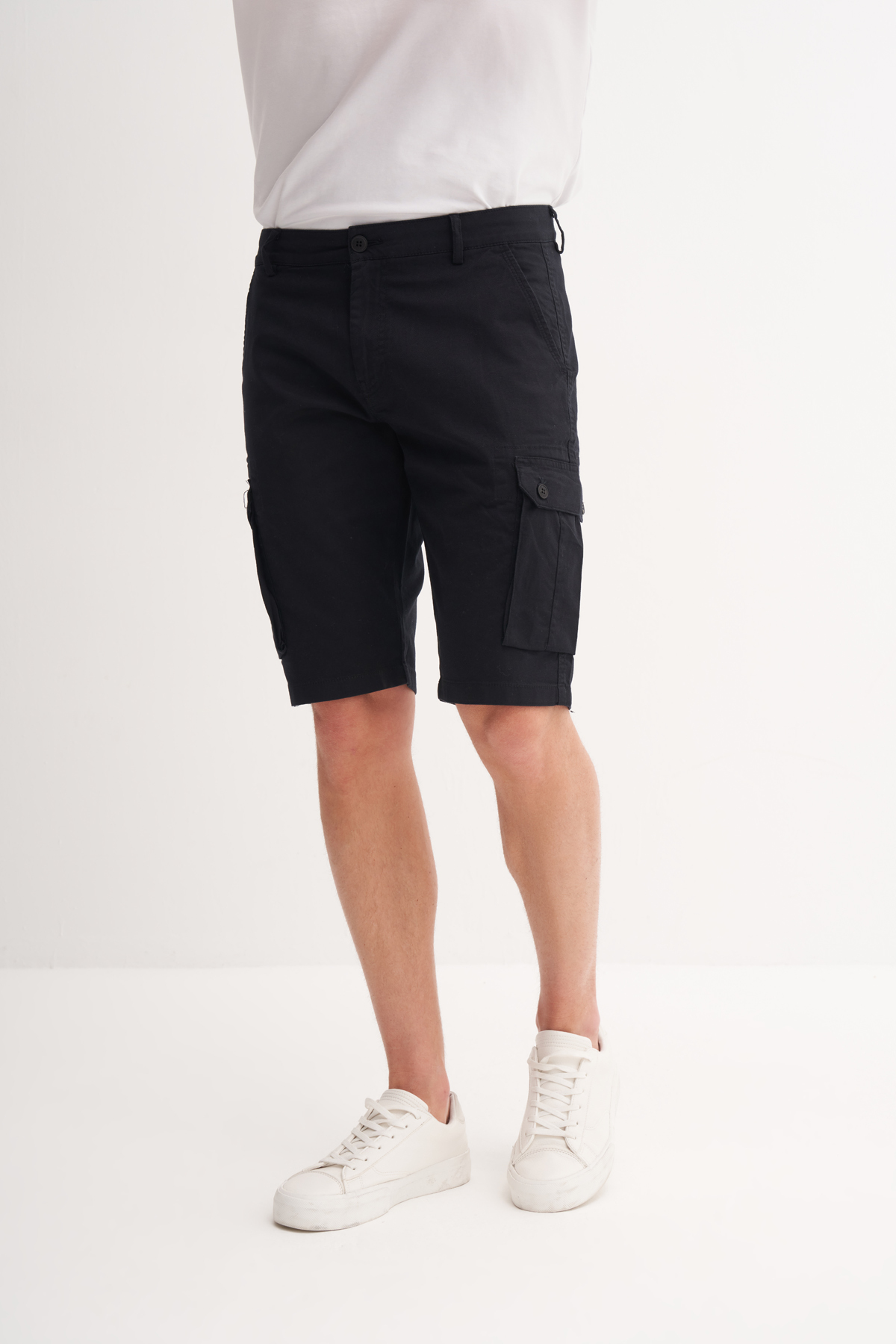 Regular Fit Kargo Bermuda Şort