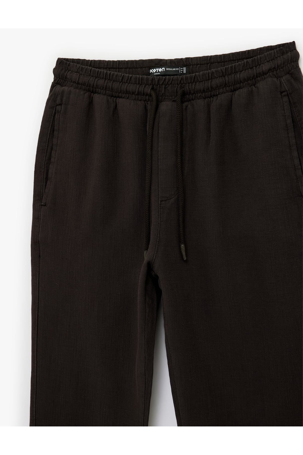 Regular Fit Pamuklu Cepli Beli Bağcıklı Pantolon