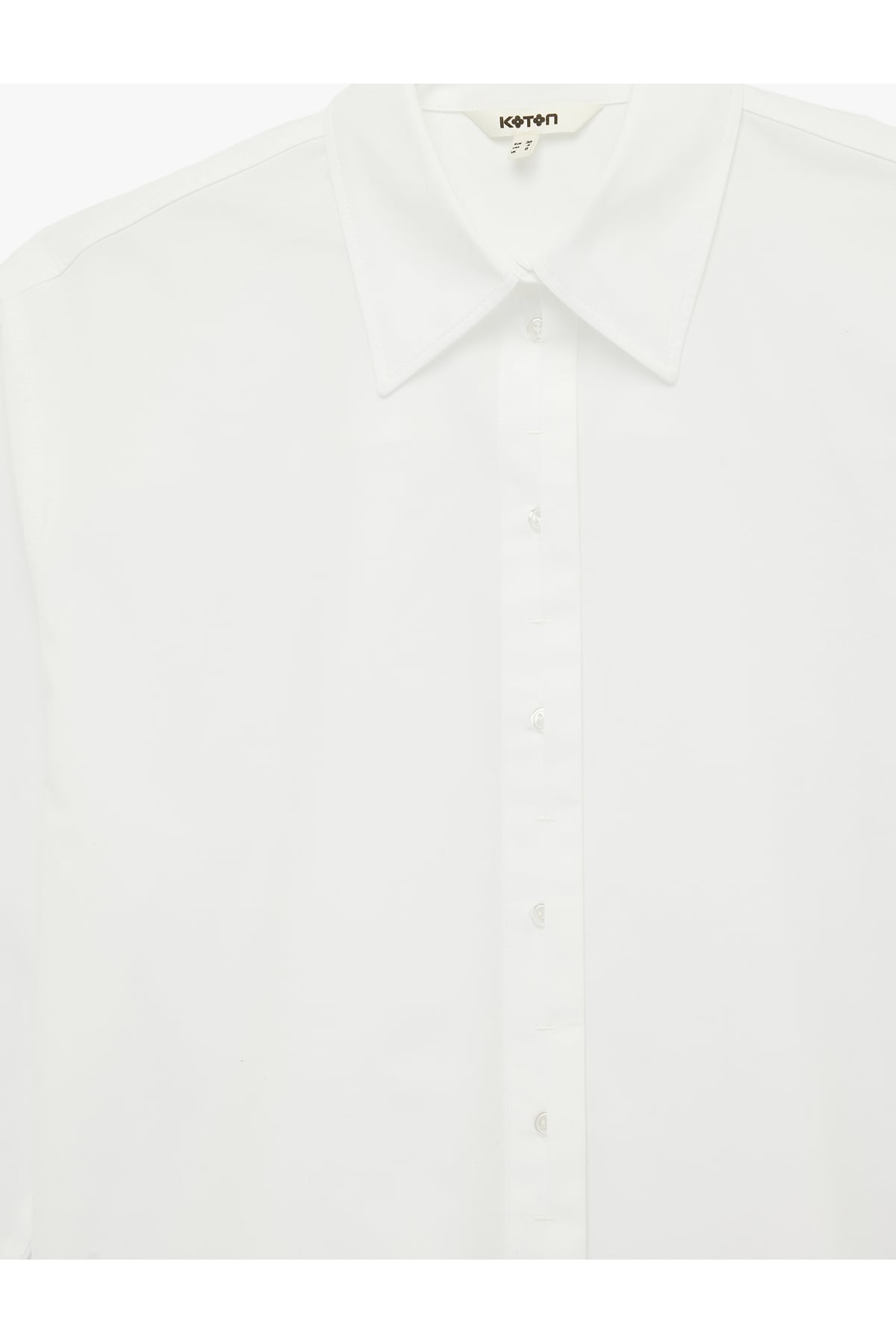 Regular Fit Pamuklu Uzun Kollu Poplin Gömlek