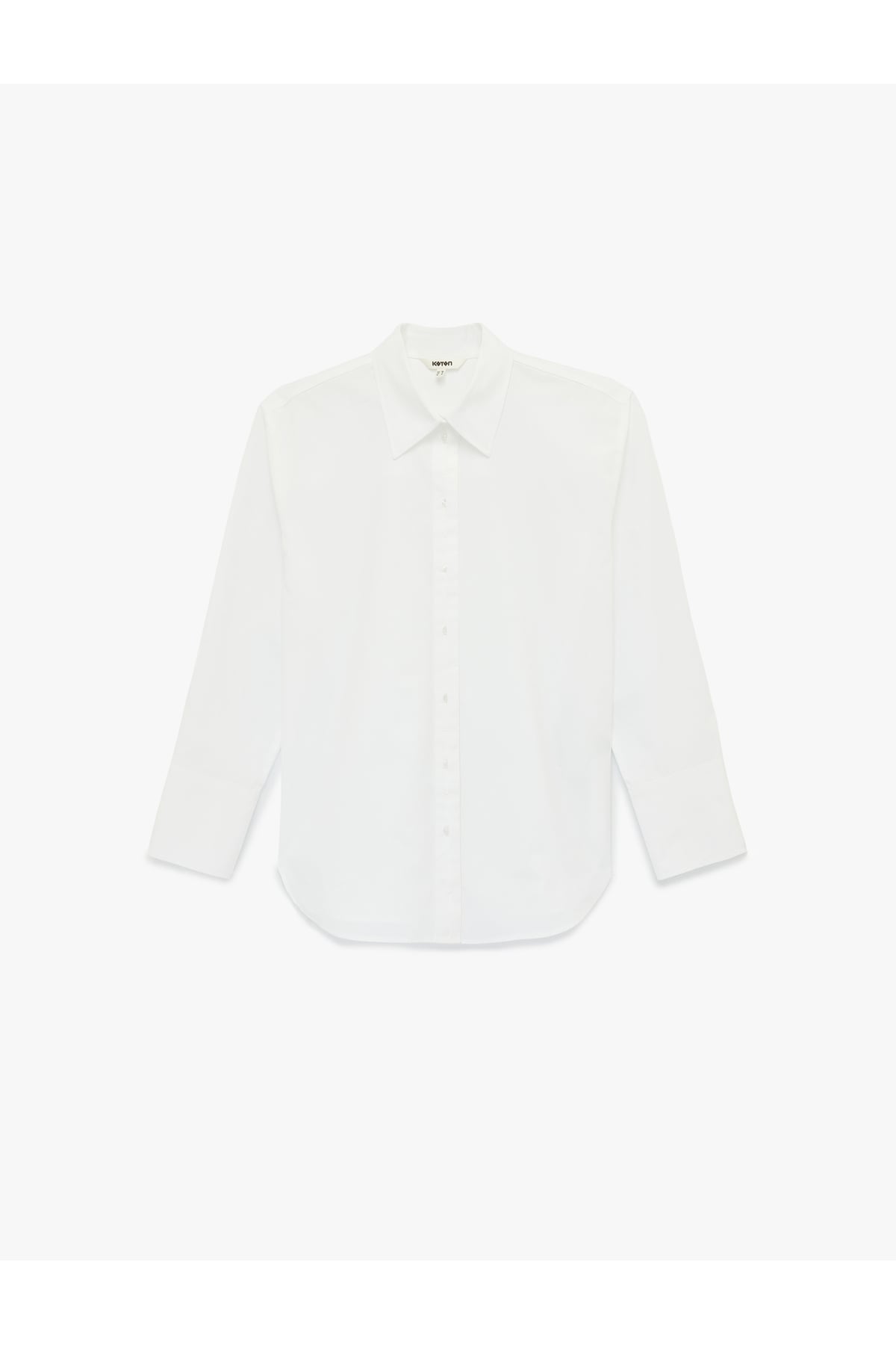 Regular Fit Pamuklu Uzun Kollu Poplin Gömlek
