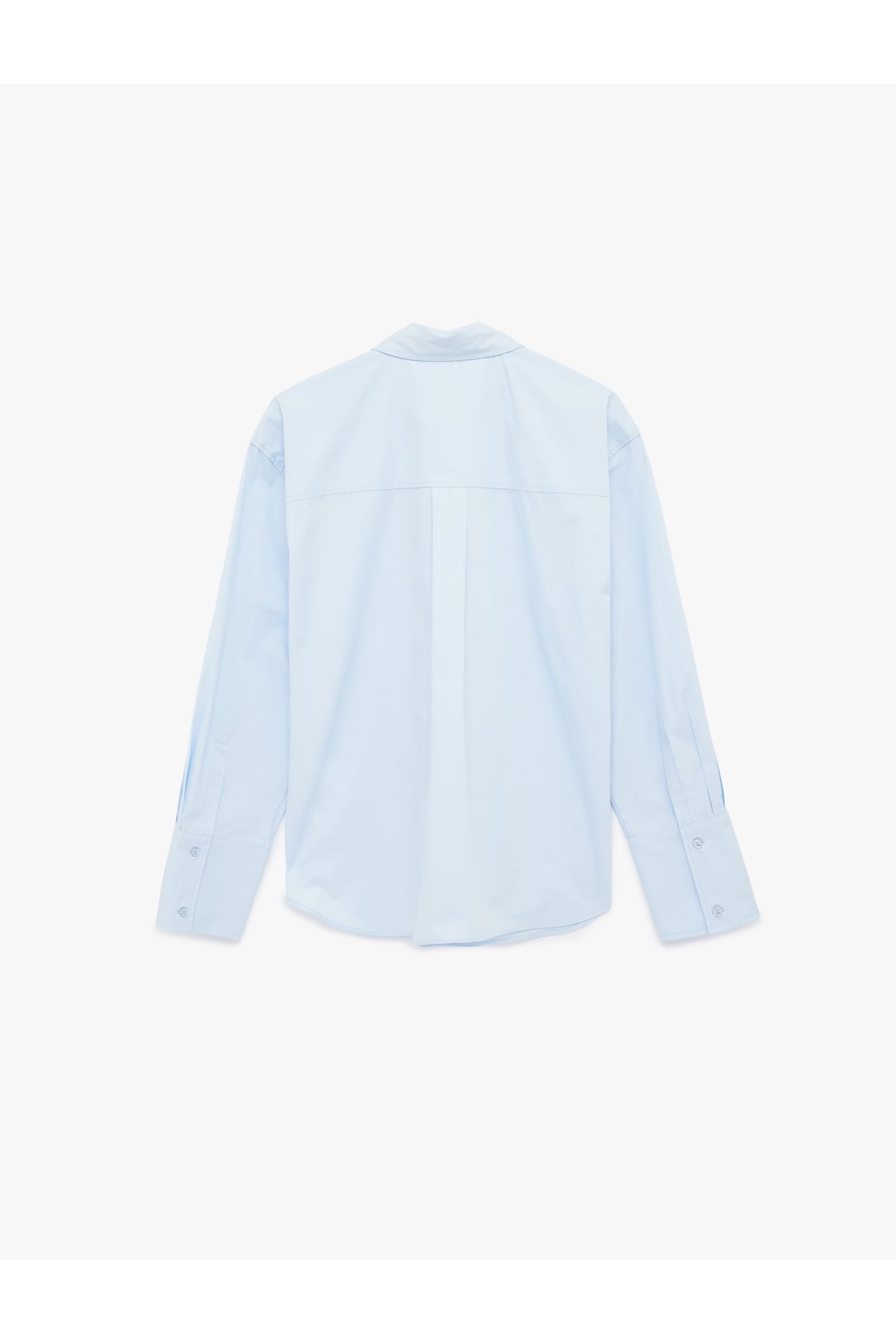 Regular Fit Pamuklu Uzun Kollu Poplin Gömlek