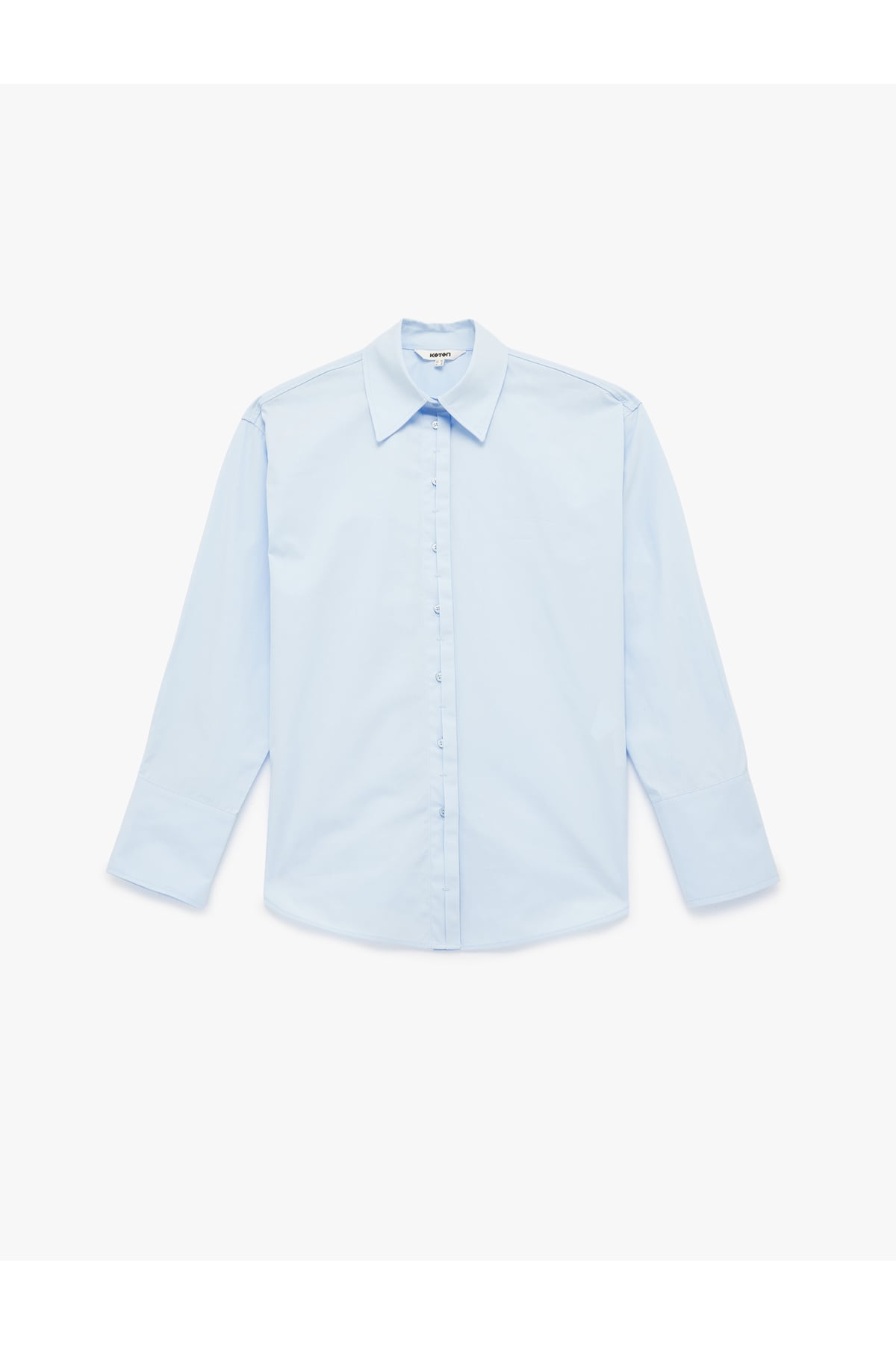 Regular Fit Pamuklu Uzun Kollu Poplin Gömlek