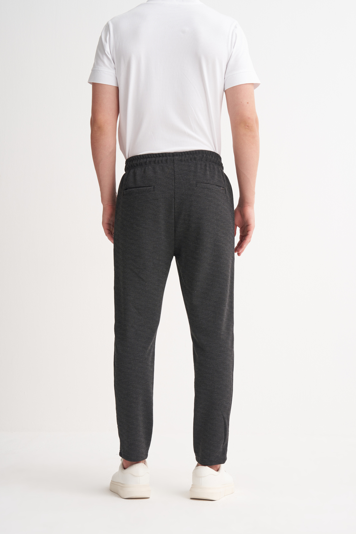 Regular Fit Viskon Karışımlı Kalın Pike Eşofman Altı