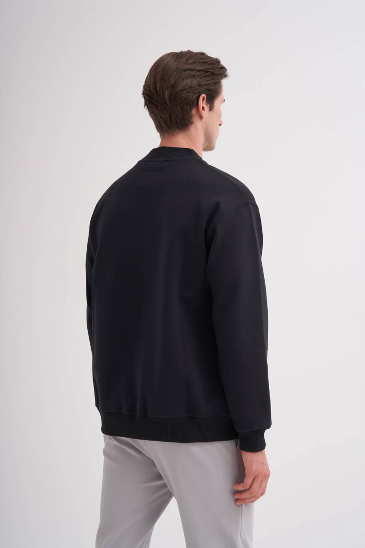 Relax Fit Pamuk Karışımlı Scuba Kumaş Sweatshirt
