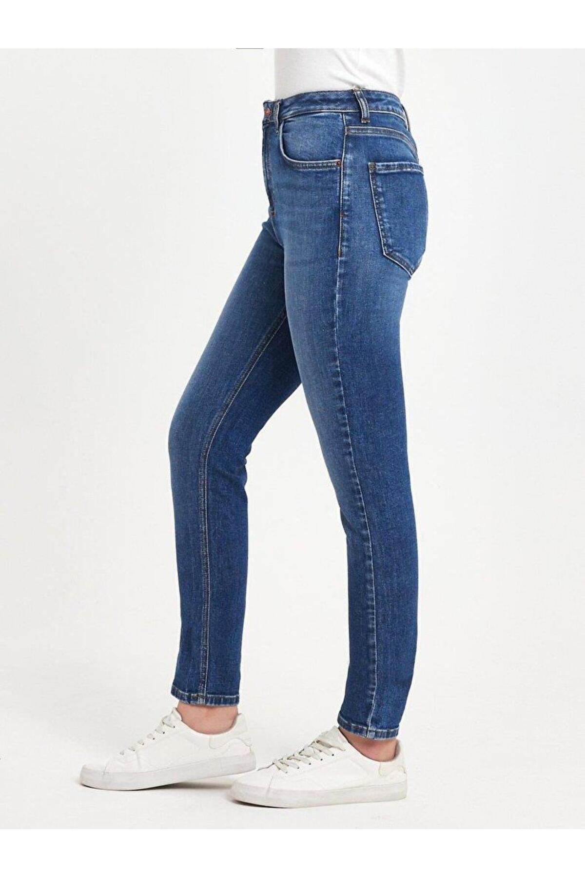 Ronna x Kalaıs wash yüksek bel kadın jean kot pantolon