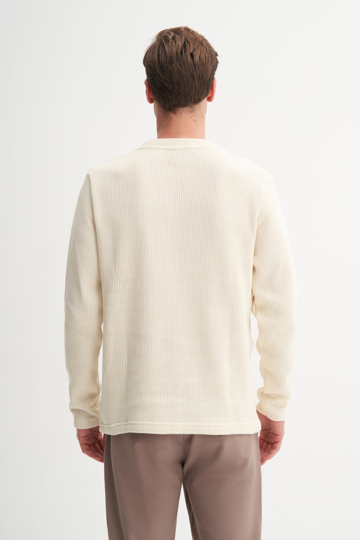 Selanik Örgü Pamuk Karışımlı Regular Fit Sweatshirt