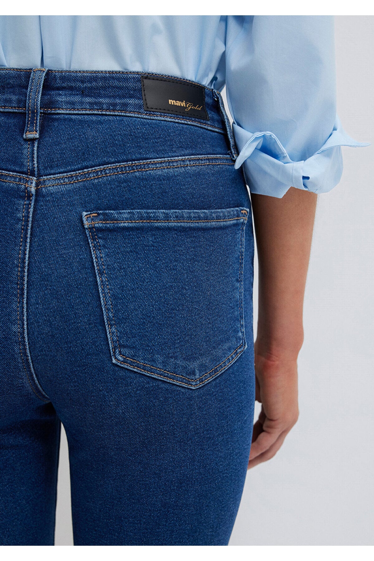 Serenay Gold Shape Koyu Jean Pantolon 100980-33687