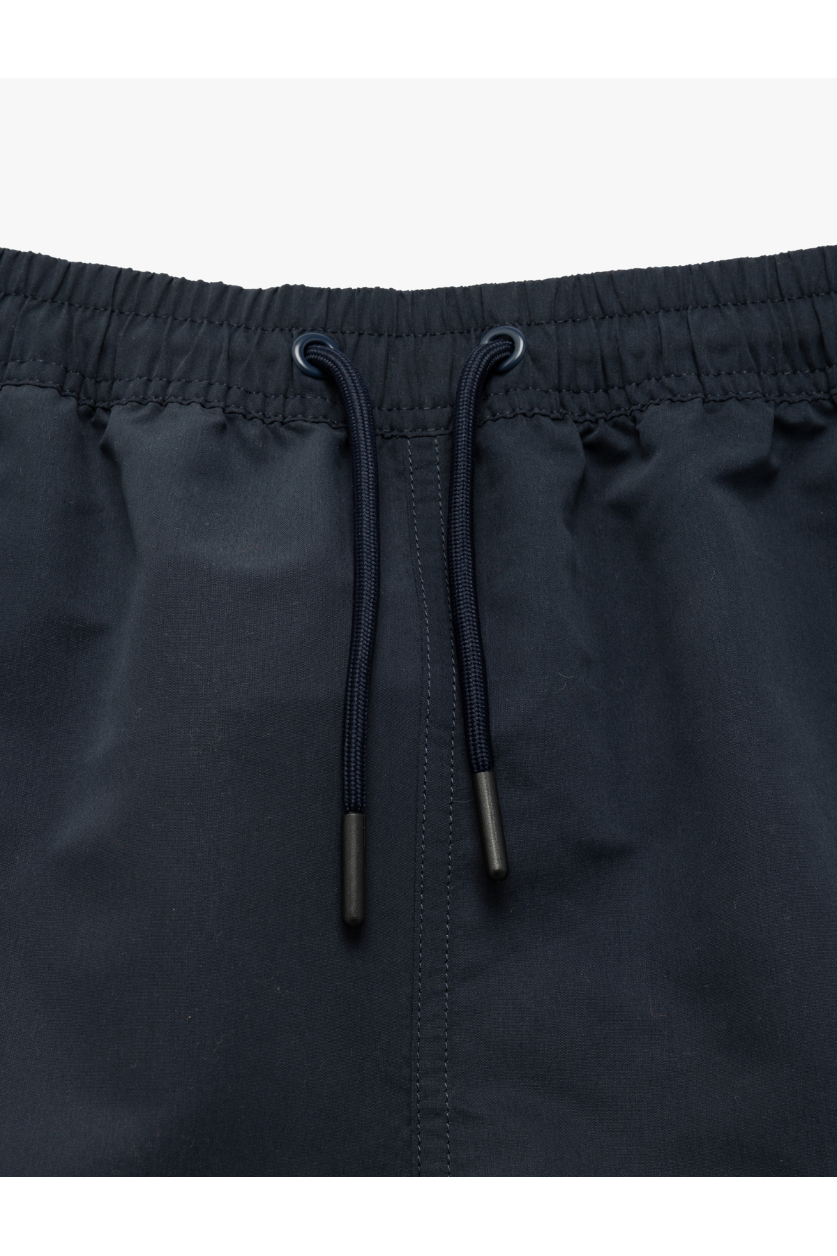 Şerit Detaylı Beli Bağcıklı Oversize Deniz Şortu