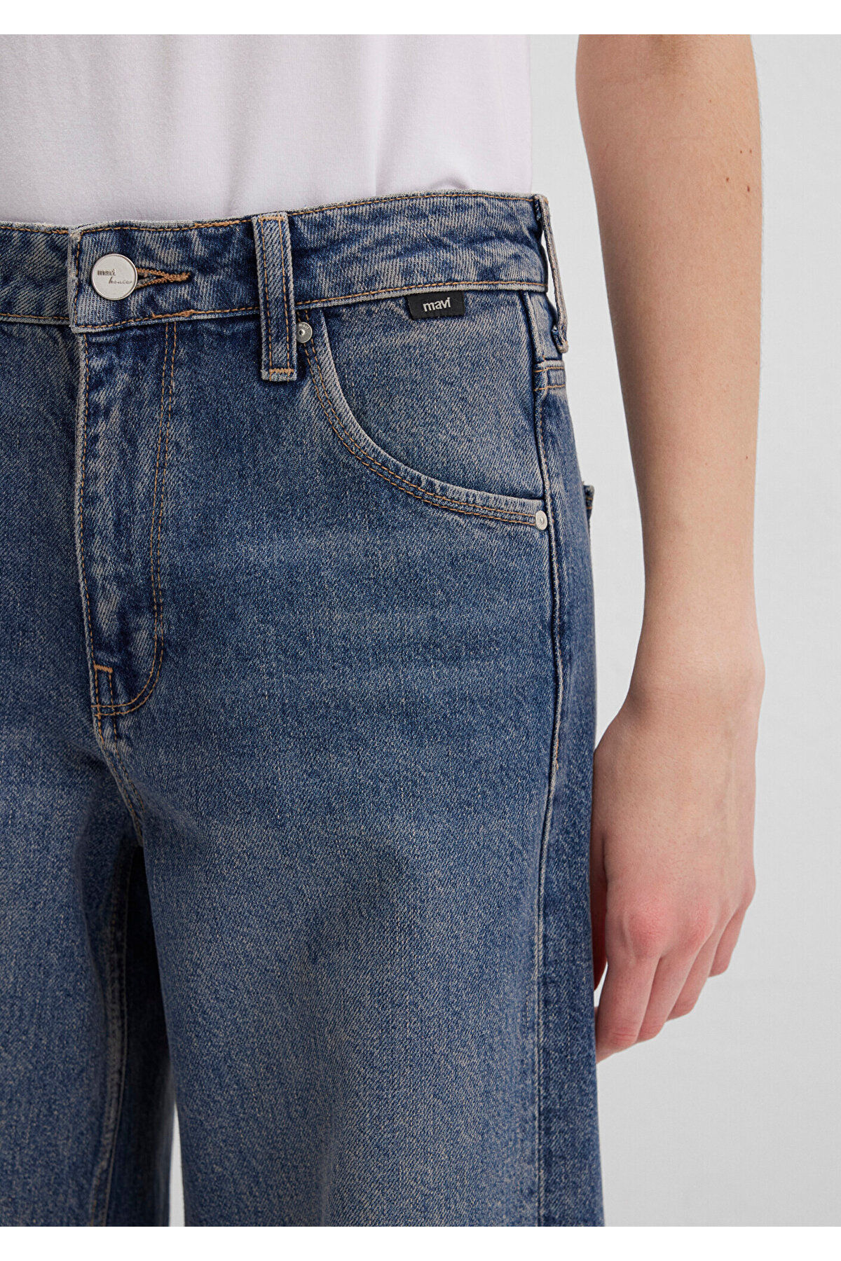 Siena Iconic Puslu Indigo Mavisi Jean Pantolon 1010763-88582