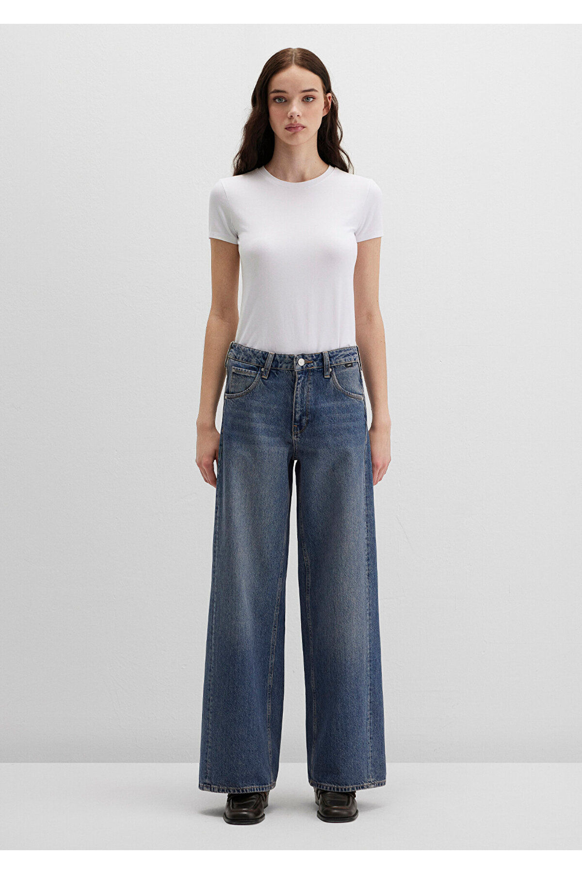 Siena Iconic Puslu Indigo Mavisi Jean Pantolon 1010763-88582