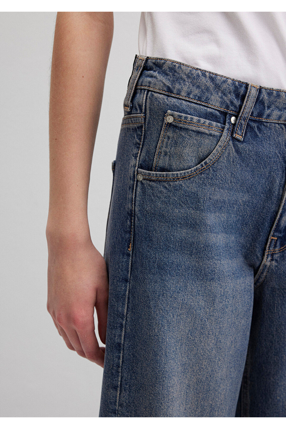 Siena Iconic Puslu Indigo Mavisi Jean Pantolon 1010763-88582