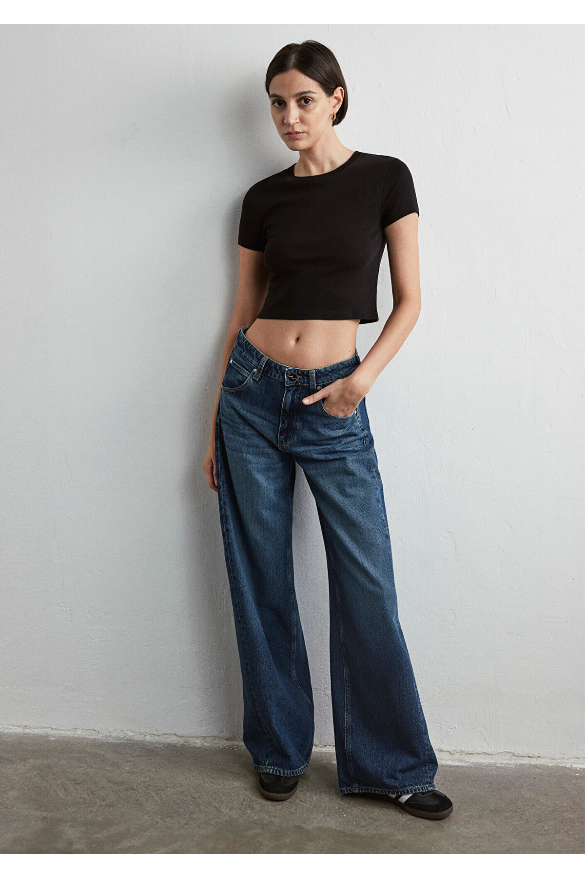 Siena Iconic Puslu Koyu Jean Pantolon 1010763-87748