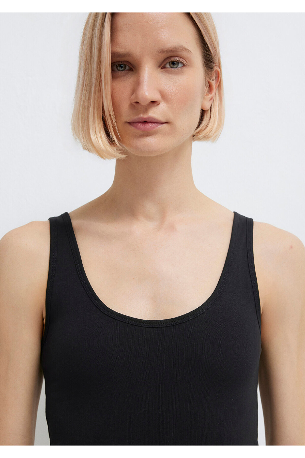 Siyah Basic Stretch Atlet Fitted / Vücuda Oturan Kesim 164156-900