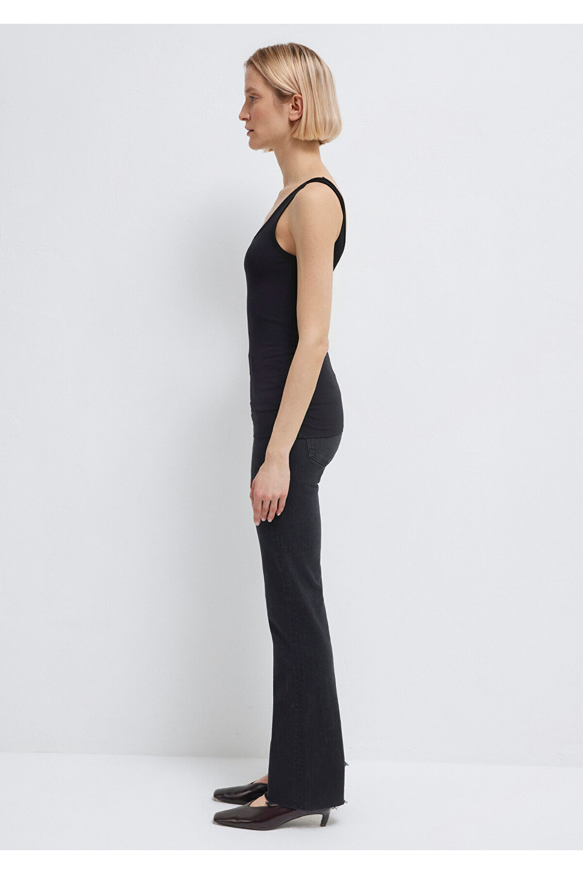 Siyah Basic Stretch Atlet Fitted / Vücuda Oturan Kesim 164156-900