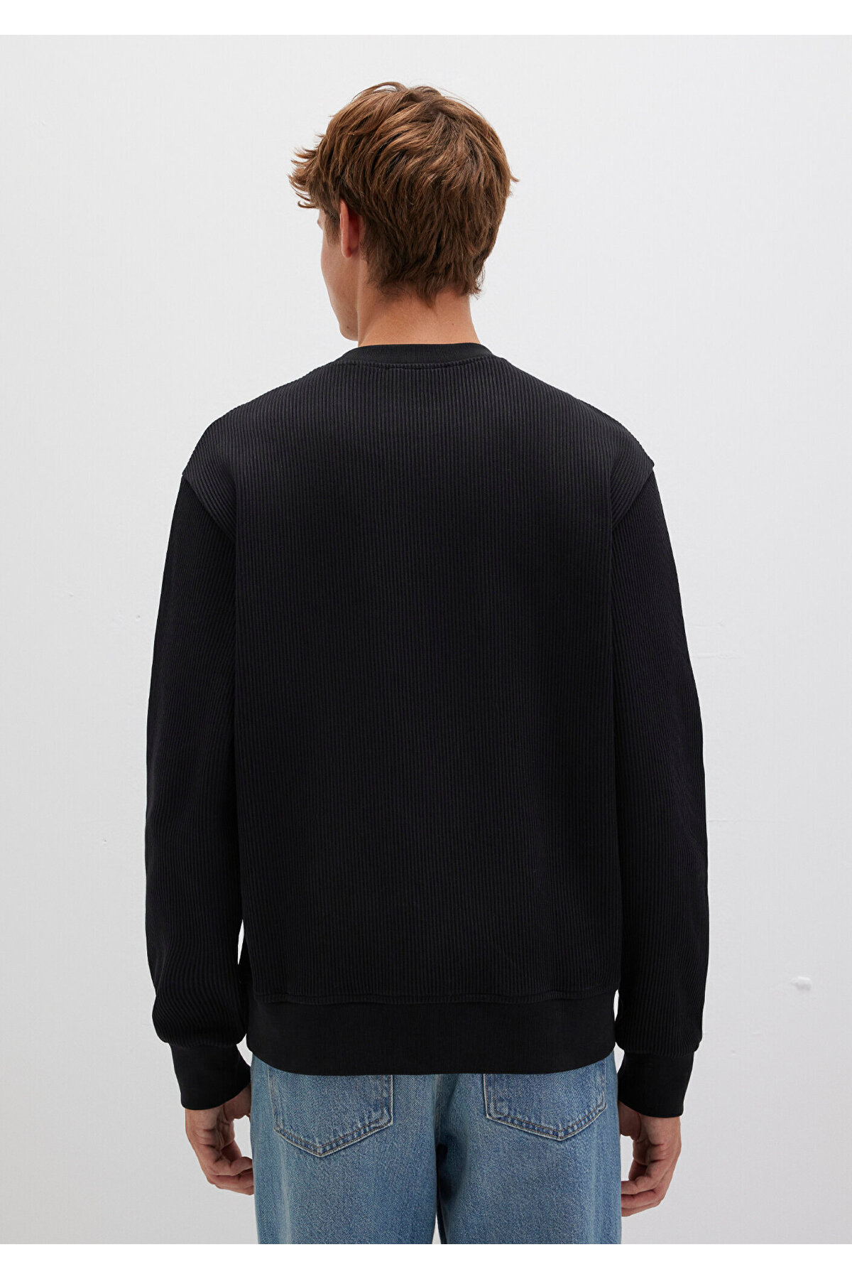 Siyah Dokulu Sweatshirt 0S10407-900