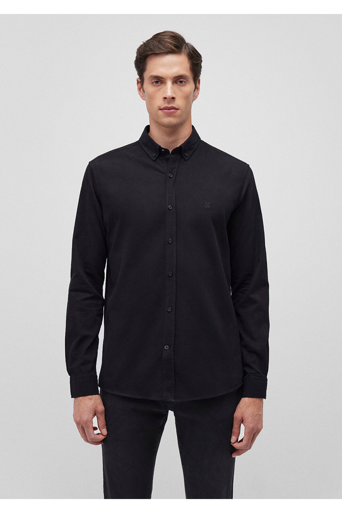 Siyah Gömlek Slim Fit / Dar Kesim 0211192-900