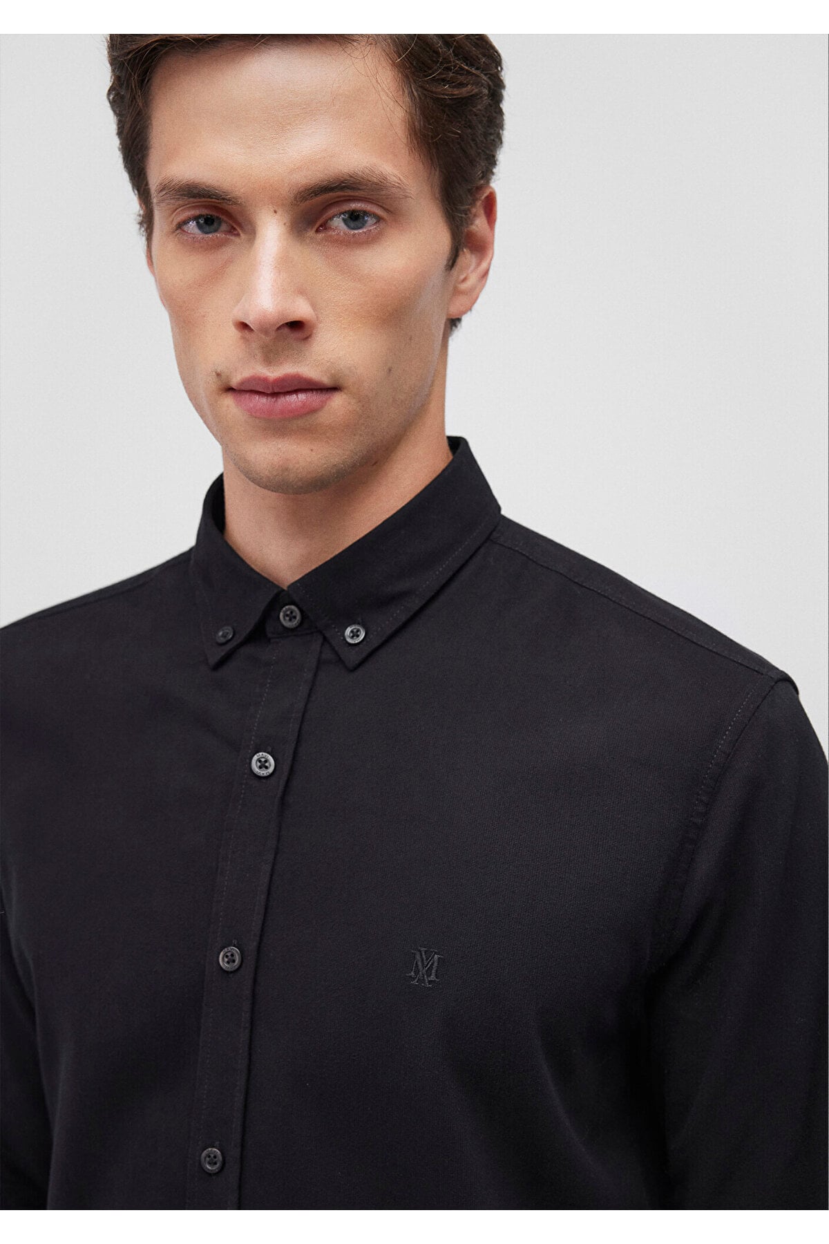 Siyah Gömlek Slim Fit / Dar Kesim 0211192-900