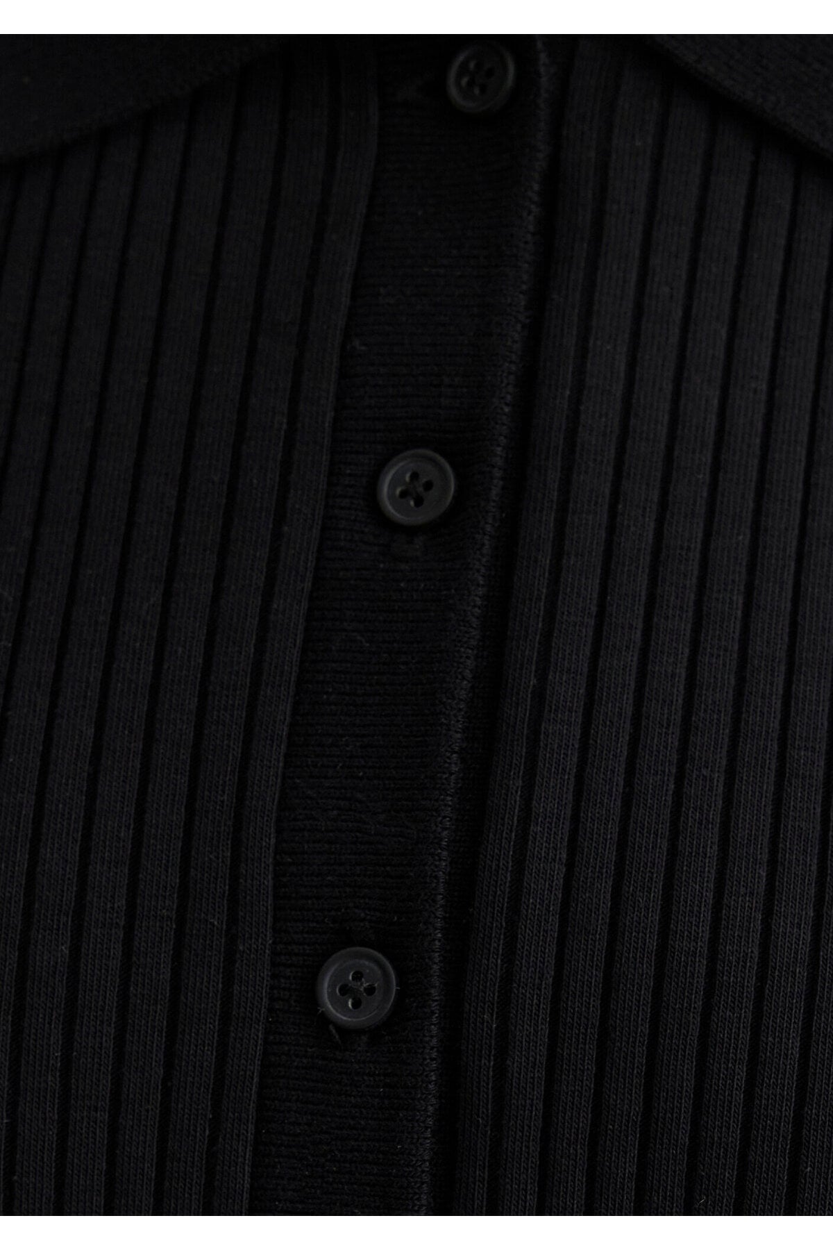 Siyah Polo Tişört Fitted / Vücuda Oturan Kesim 1613120-900