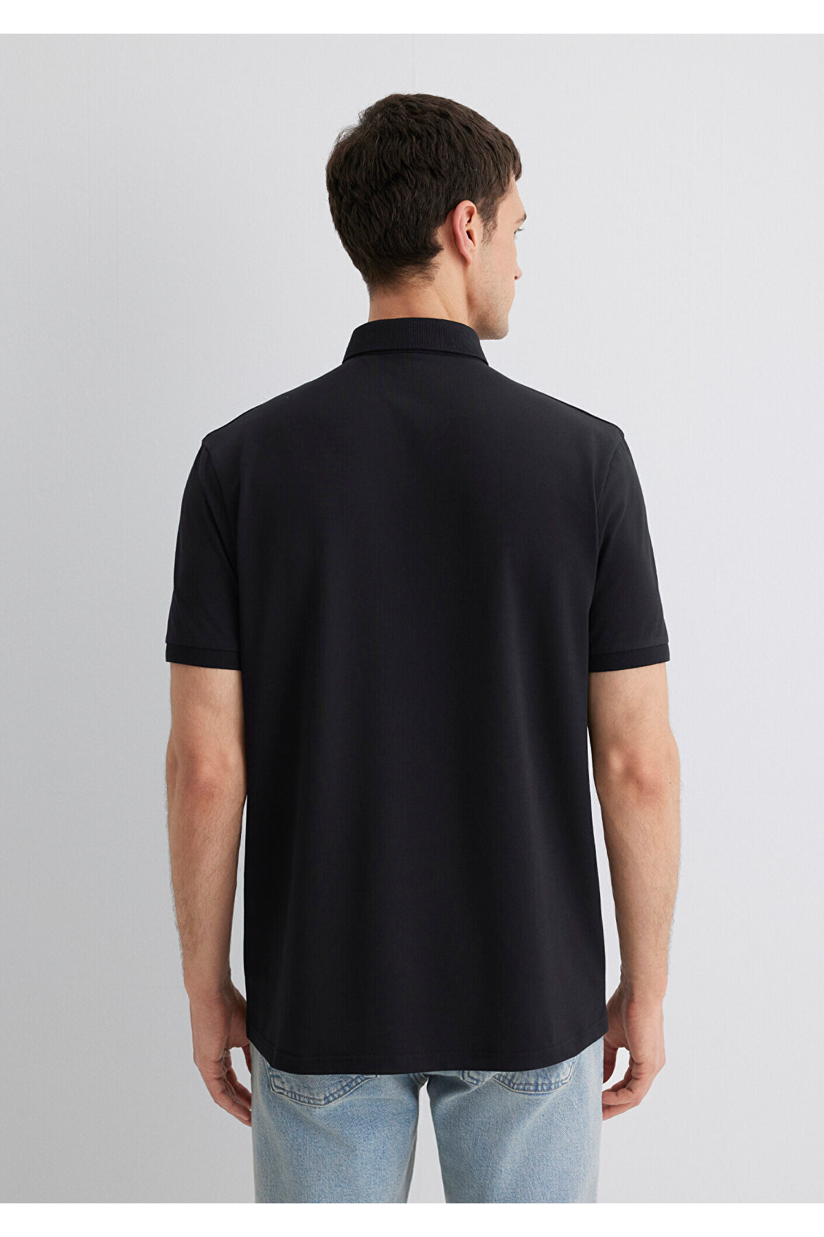 Siyah Polo Tişört Regular Fit / Normal Kesim 0612011-900