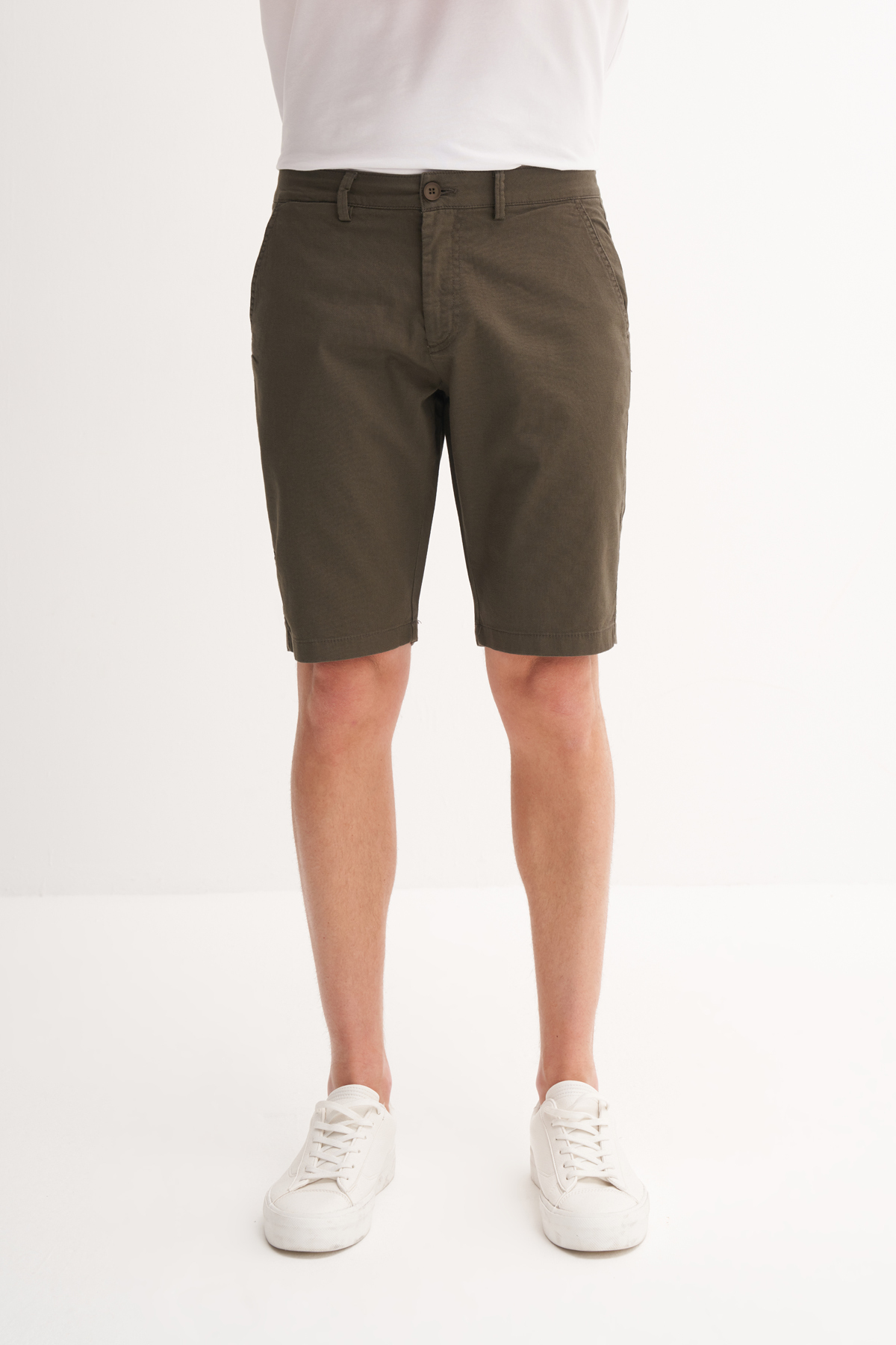 Slim Fit Bermuda Kısa Dar Paça Şort