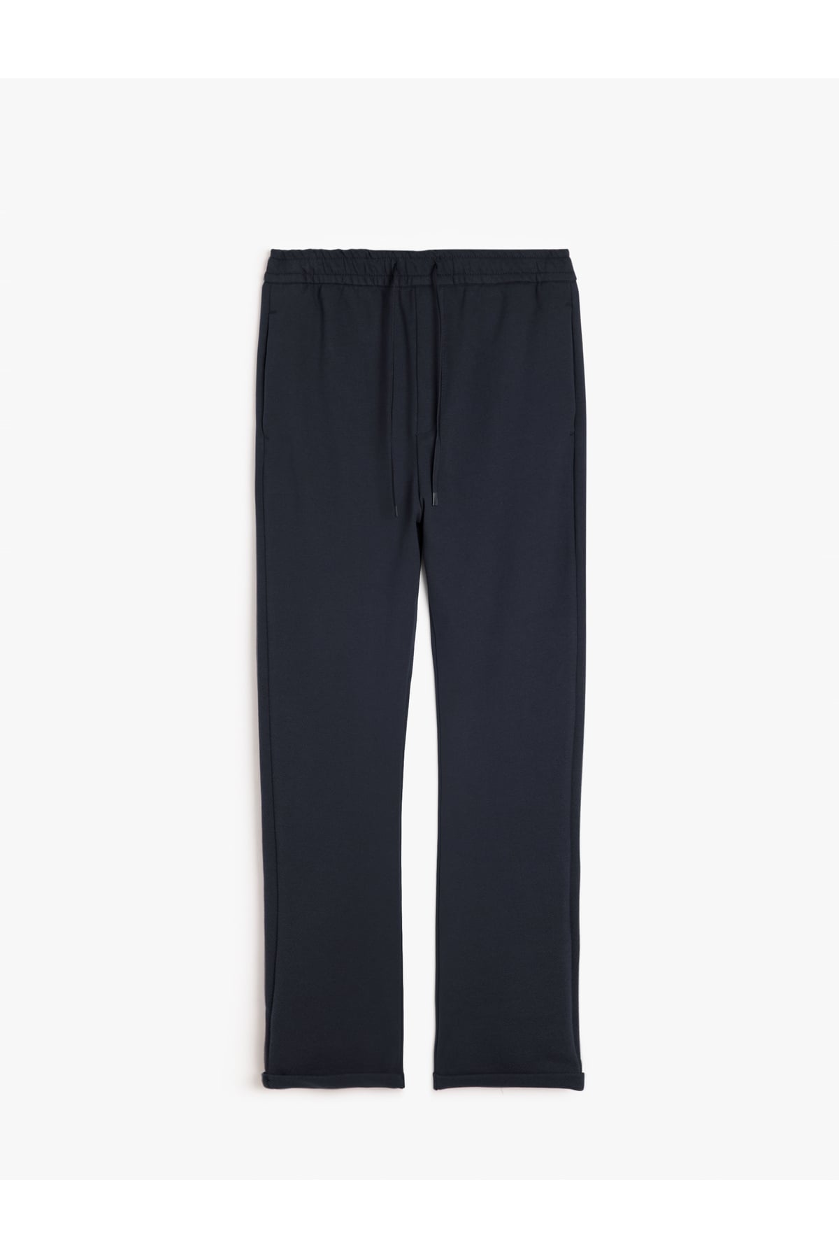 Slim Fit Cep Detaylı Viskon Karışımlı Beli Bağcıklı Pantolon