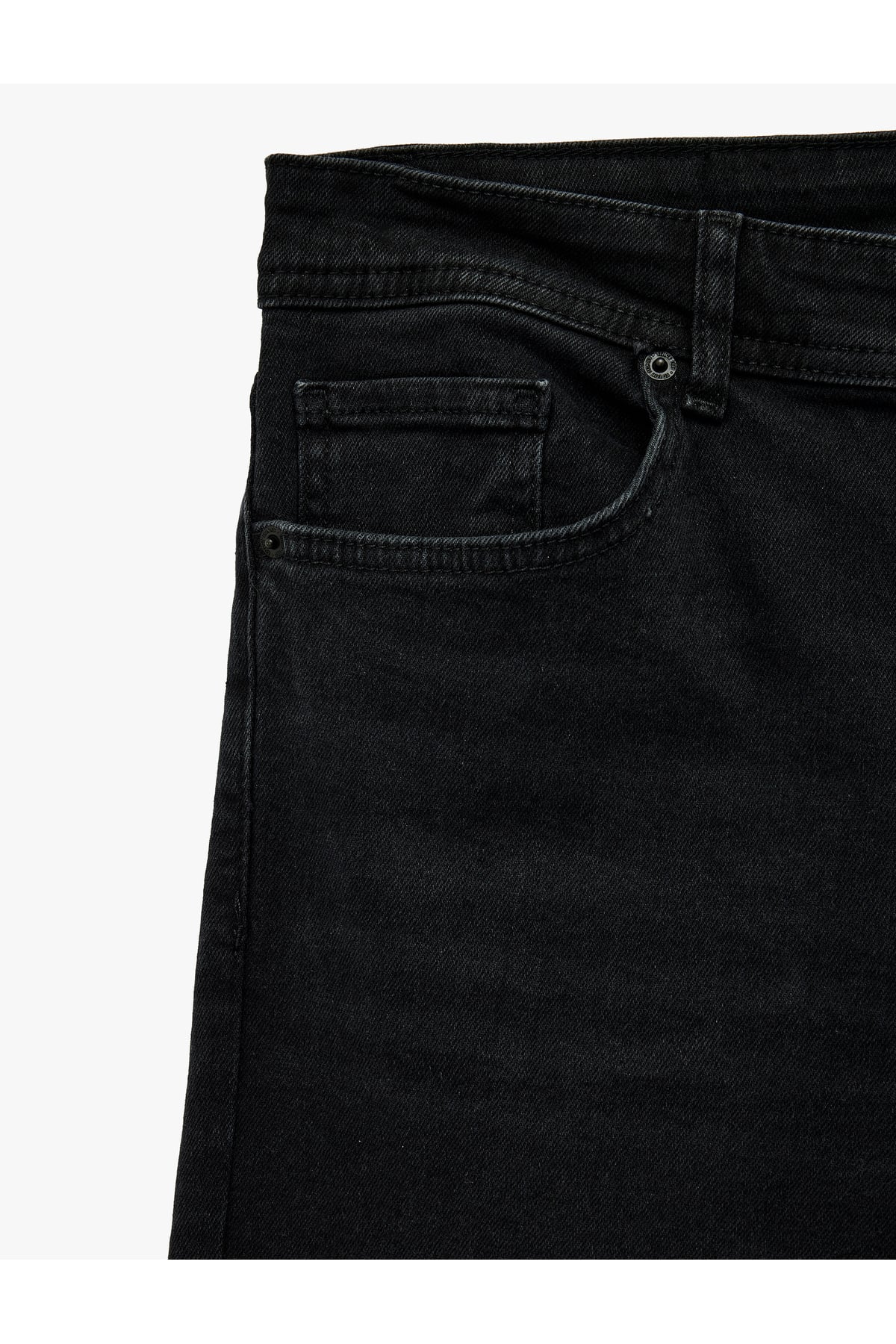 Slim Fit Cepli Pamuklu Jean Pantolon - Slim Fit Bread Jeans