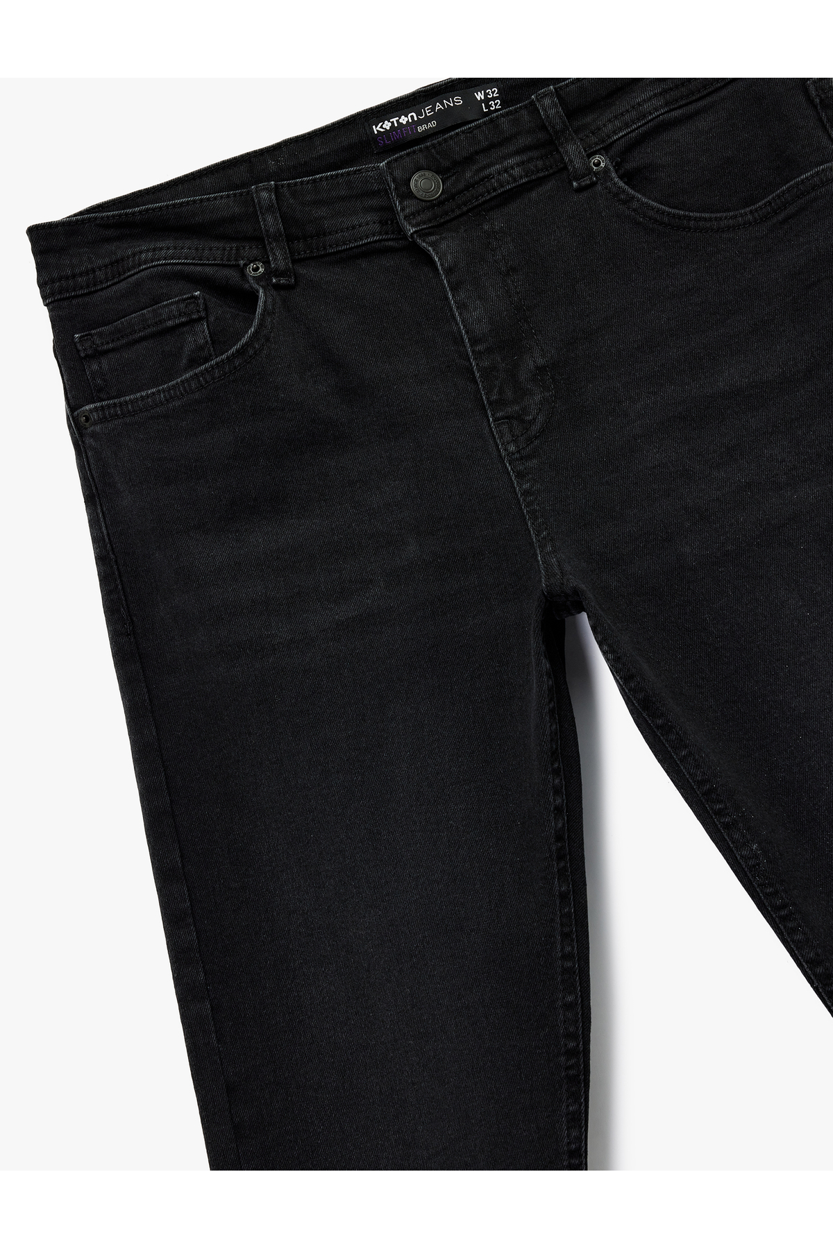 Slim Fit Cepli Pamuklu Jean Pantolon - Slim Fit Bread Jeans