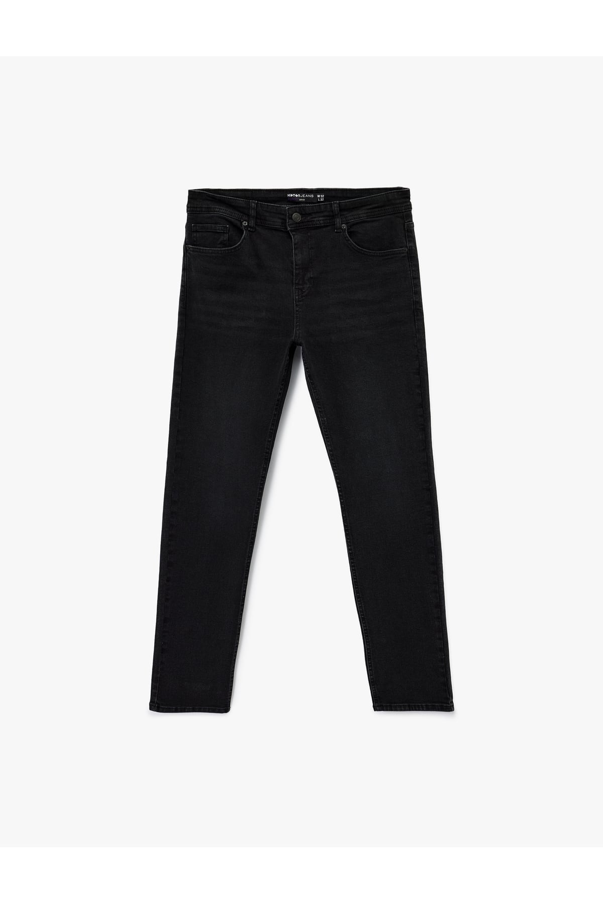 Slim Fit Cepli Pamuklu Jean Pantolon - Slim Fit Bread Jeans