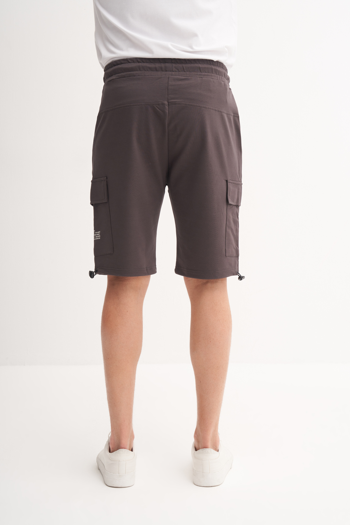 Slim Fit Dar Paça Likralı Kargo Bermuda Şort