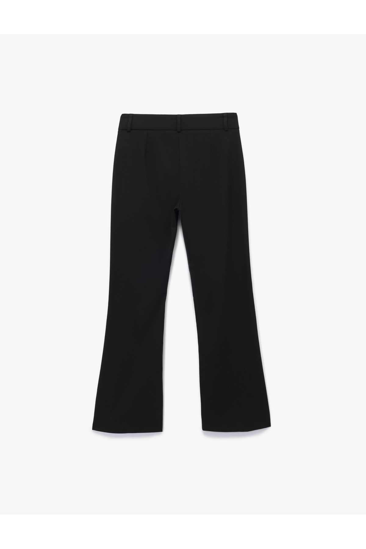 Slim Fit Düğmeli İspanyol Paça Kumaş Pantolon