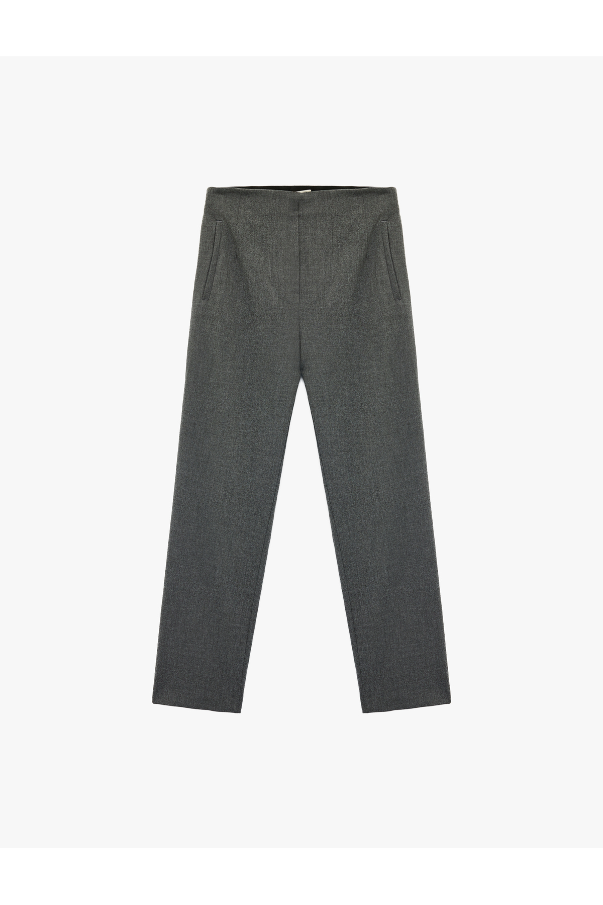 Slim Fit Fleto Cepli Cigarette Kumaş Pantolon