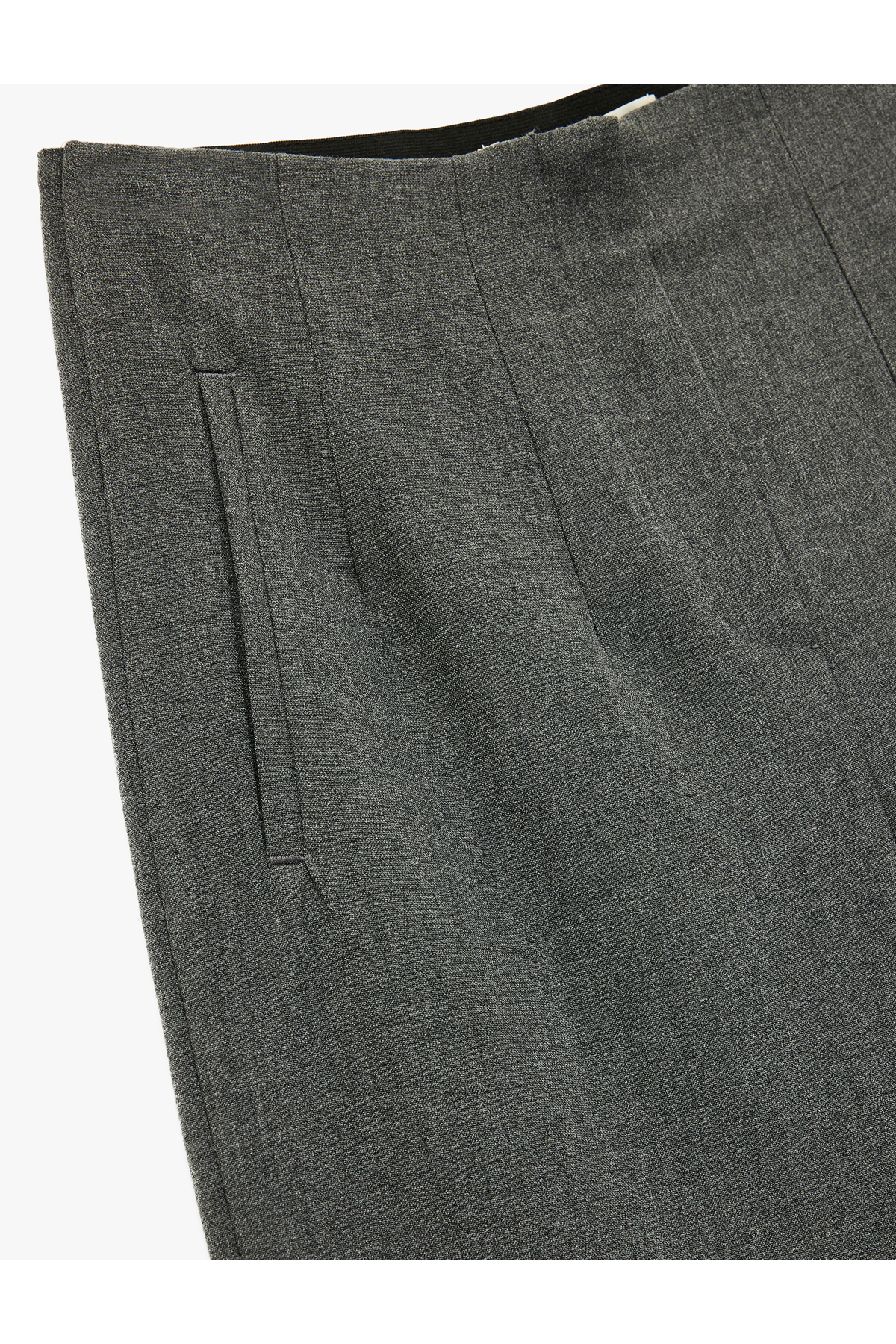 Slim Fit Fleto Cepli Cigarette Kumaş Pantolon