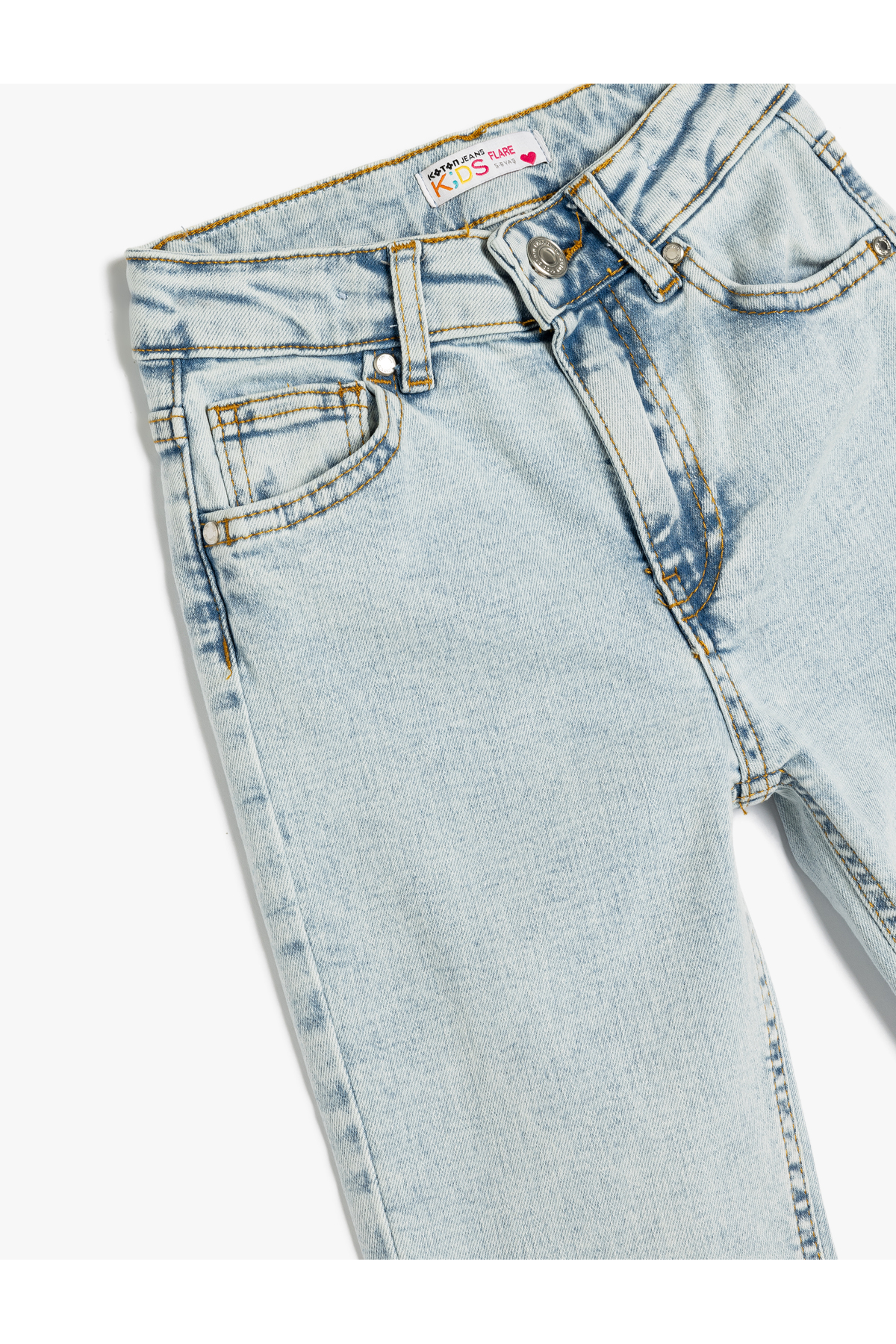 Slim Fit İspanyol Paça Cepli Jean Pantolon