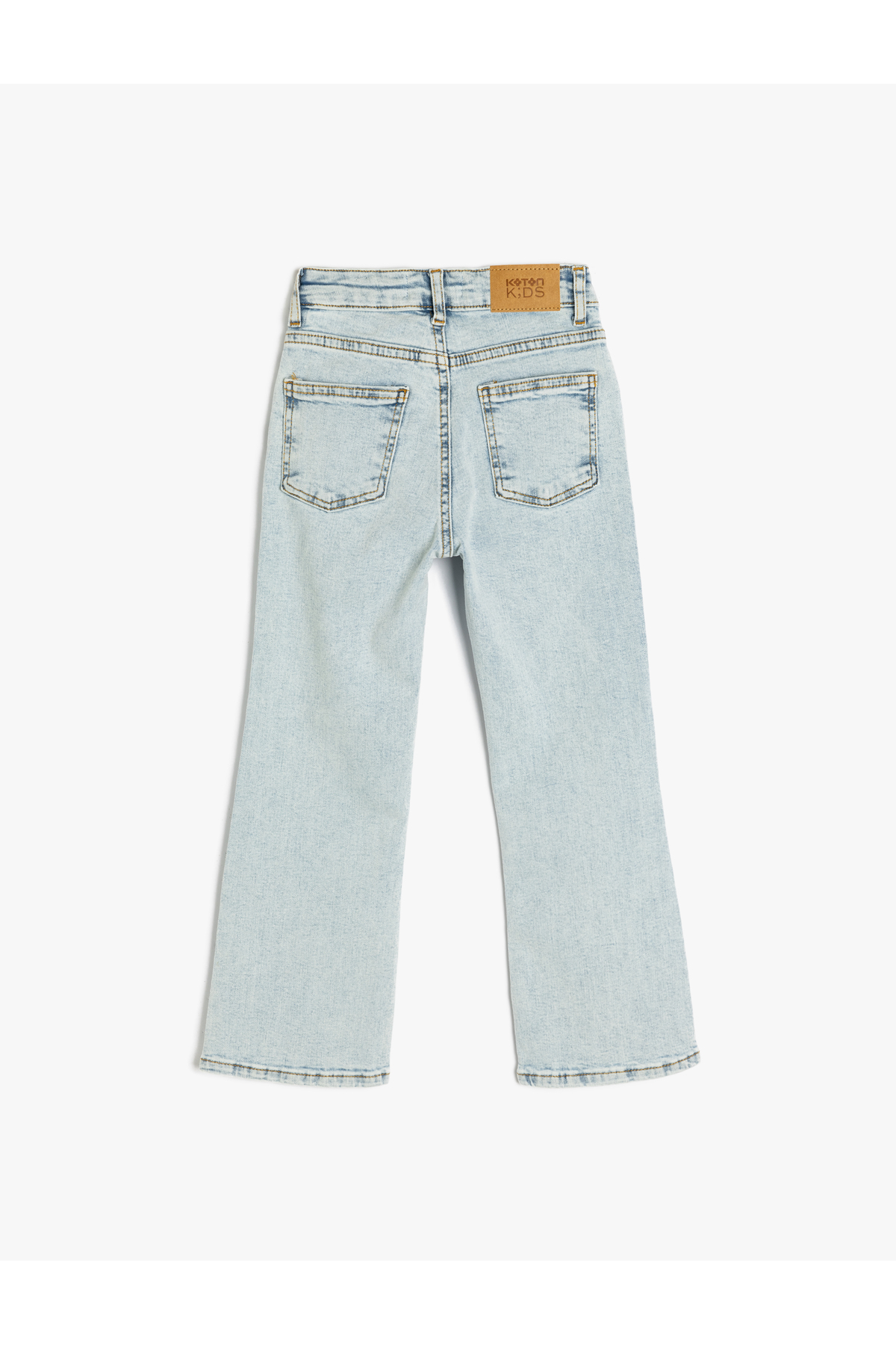 Slim Fit İspanyol Paça Cepli Jean Pantolon
