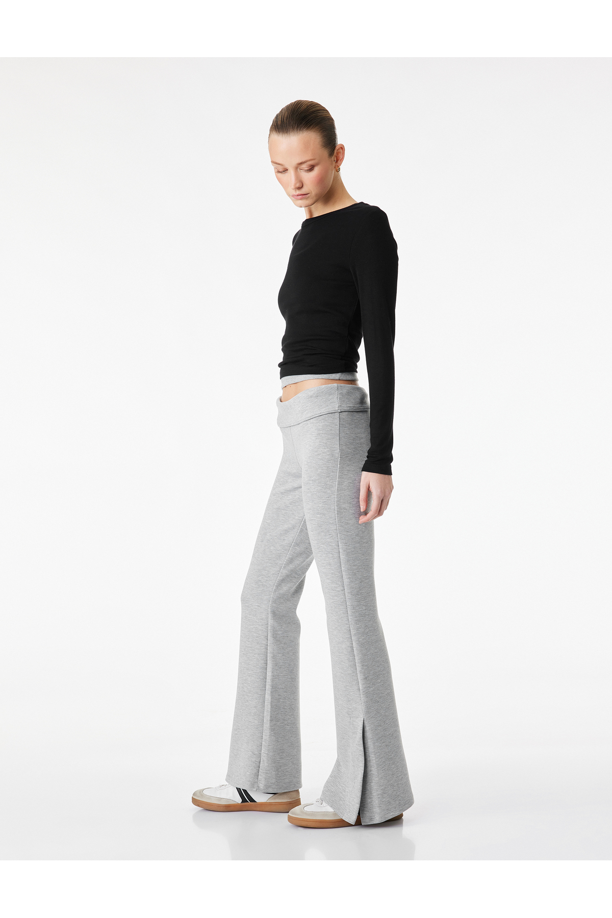 Slim Fit İspanyol Paça Tayt