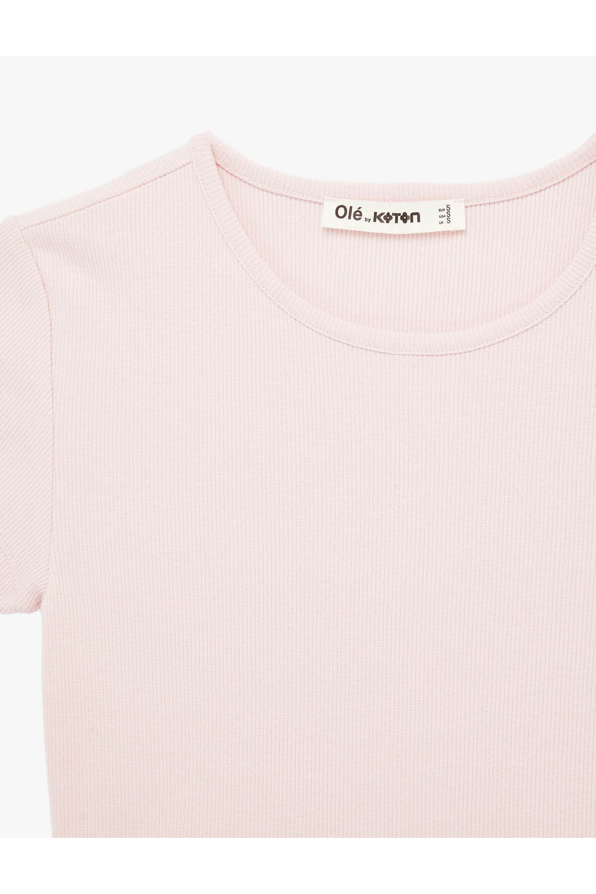 Slim Fit Kaşkorse Pembe Kadın T-Shirt 6SAL10130IK