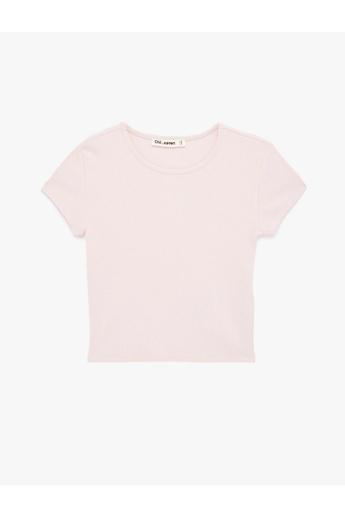Slim Fit Kaşkorse Pembe Kadın T-Shirt 6SAL10130IK