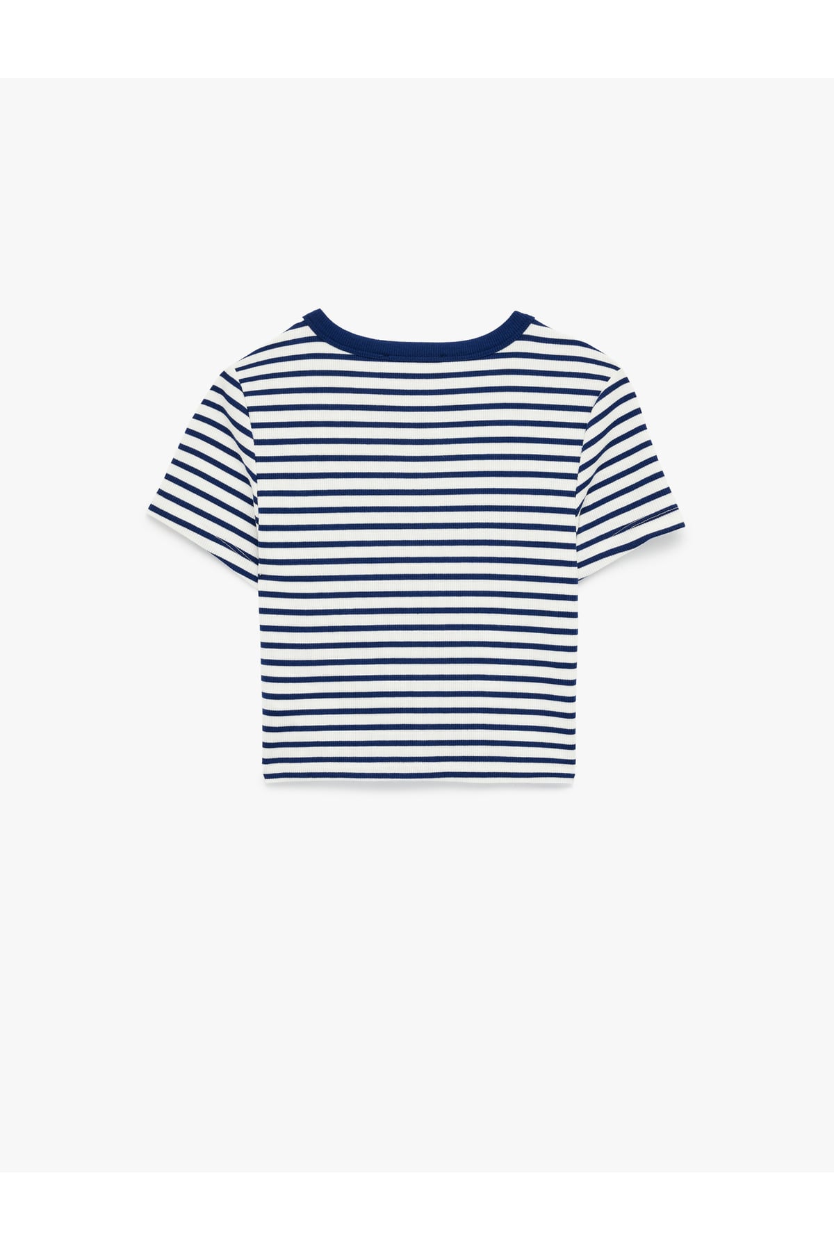 Slim Fit Kısa Kollu Bisiklet Yaka Ayıcık Baskılı Tişört